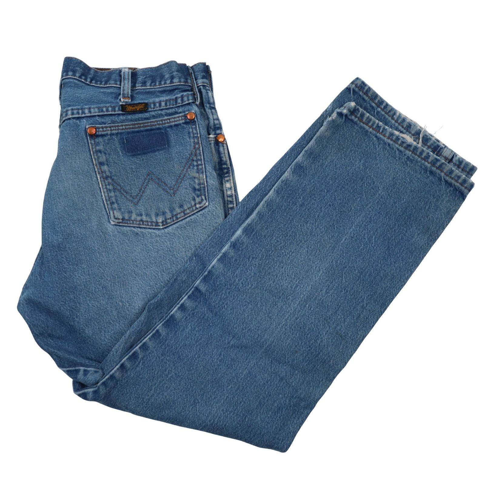 Vintage × Wrangler Vintage Wrangler Distressed Patched Denim Jeans Size US 34 / EU 50 - 16 Thumbnail