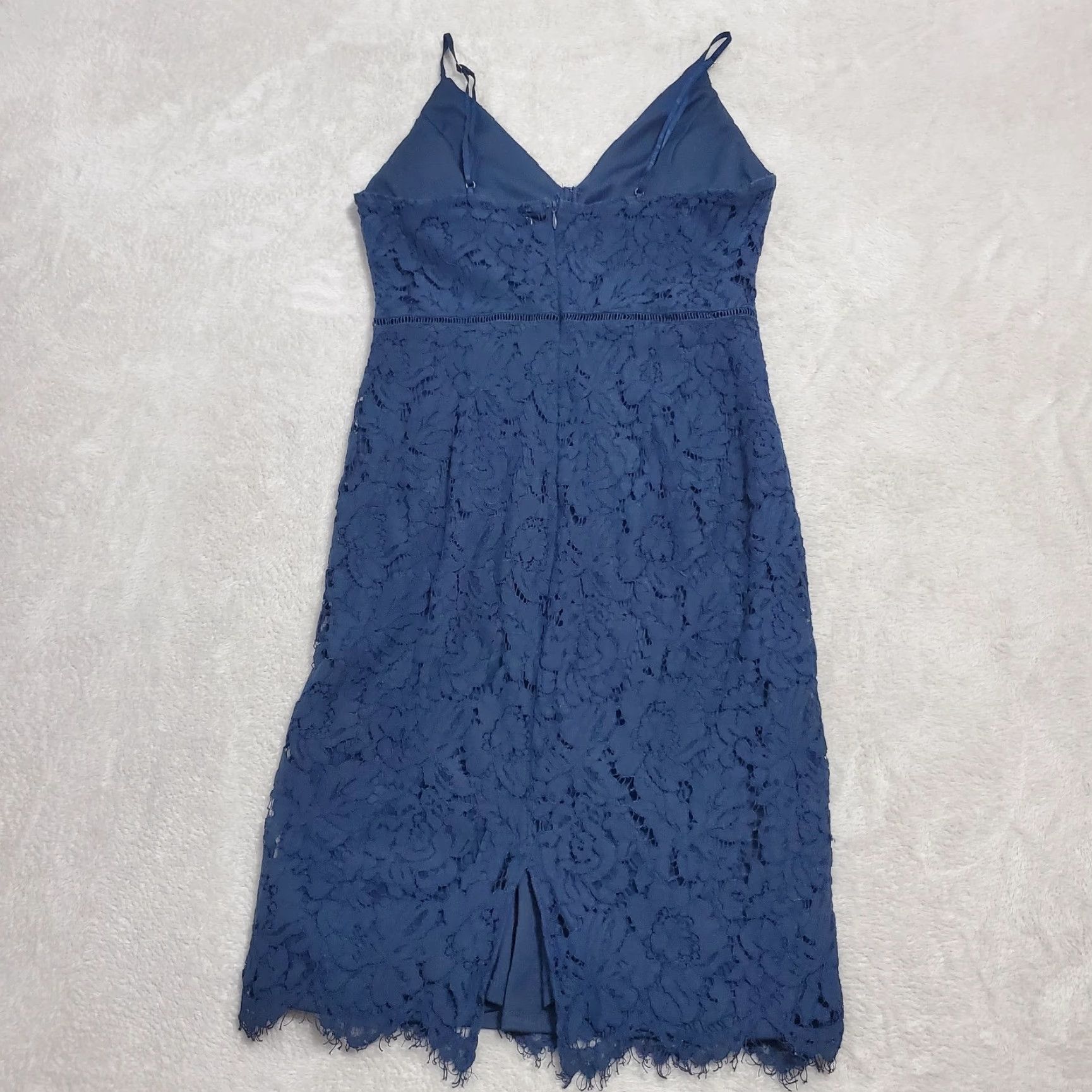 ASTR The Label ASTR The Label Dress Women M Blue Lace Spaghetti Strap Lattice Inset Party Y2K Size M / US 6-8 / IT 42-44 - 2 Thumbnail