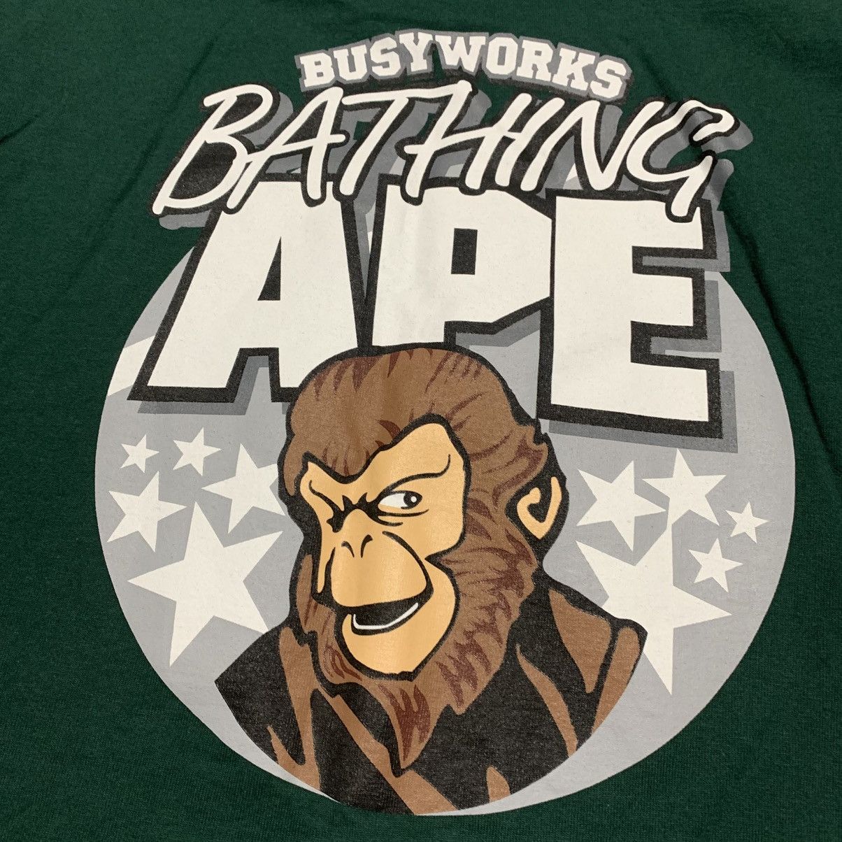 Bape Bape Medium Ape Graphic Green Tee Classic A Bathing Ape Size US M / EU 48-50 / 2 - 3 Thumbnail