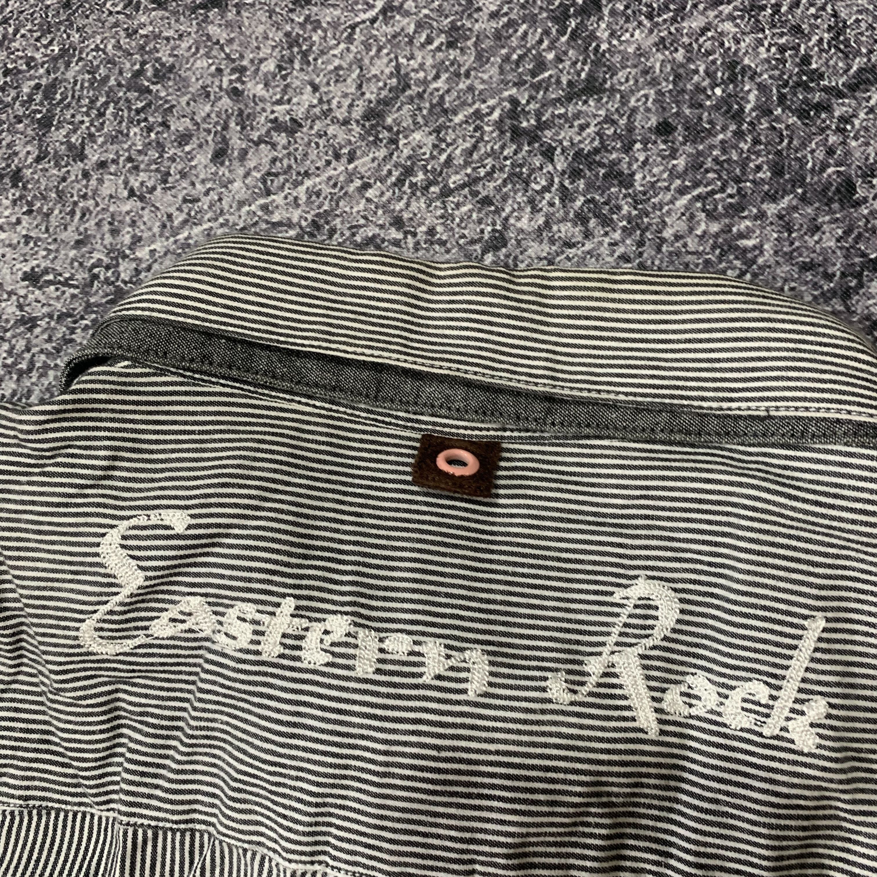 PPFM 2000s PPFM Japanese Poem Stripe Hickory Work Pocket Shirt Size US M / EU 48-50 / 2 - 3 Thumbnail