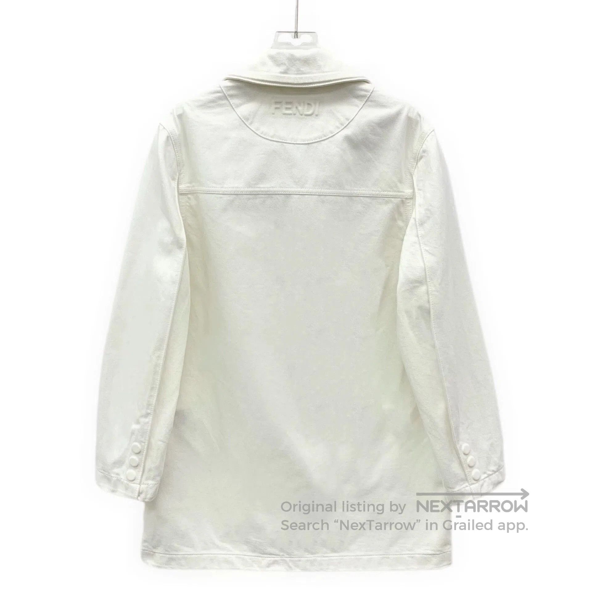 Fendi fendi white pocket embossed cotton jacket. Size US XS / EU 42 / 0 - 2 Thumbnail