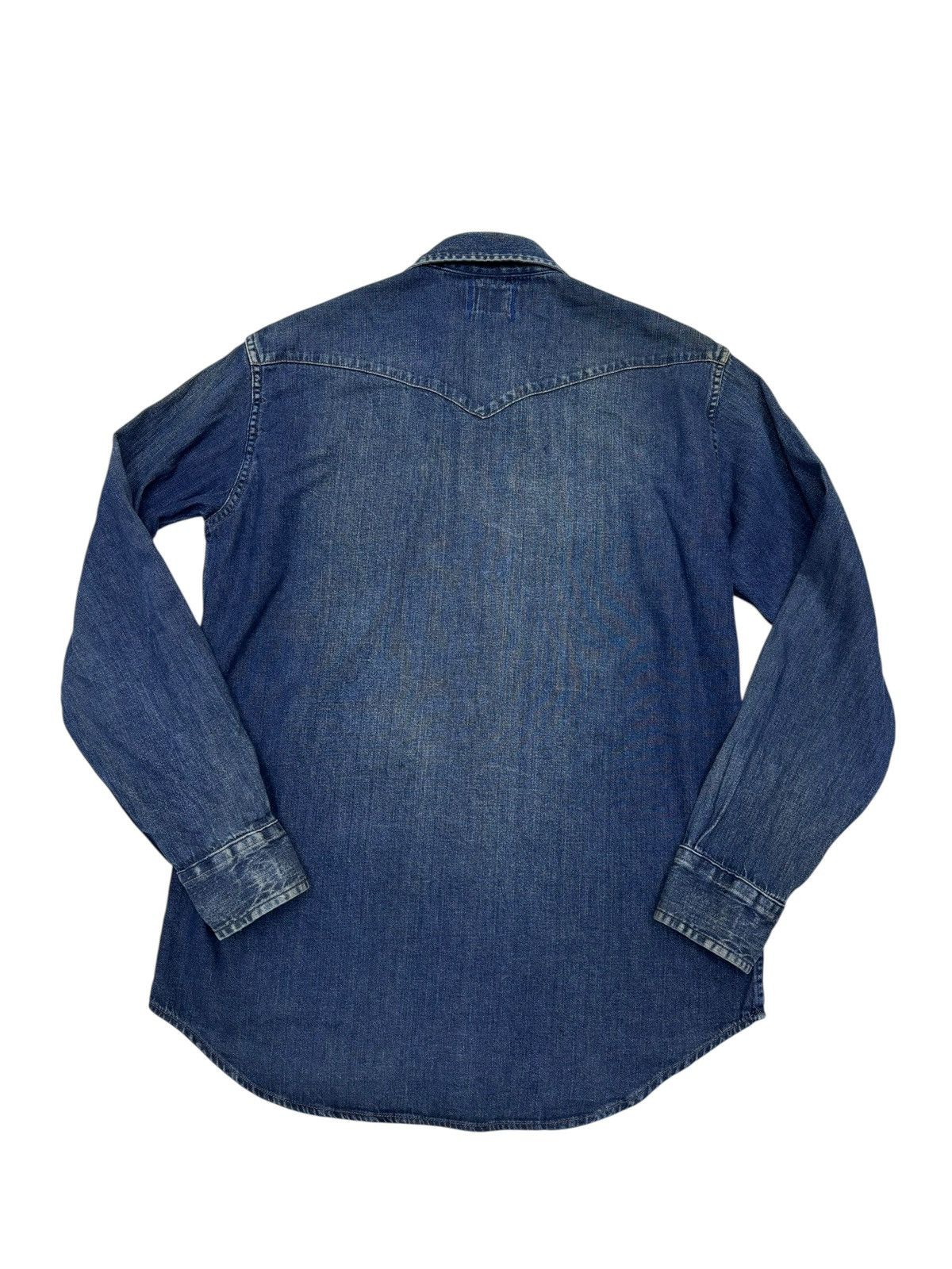 Blue Blue Japan BLUE BLUE JAPAN 🇯🇵 DOUBLE POCKET WESTERN DENIM SHIRT Size US M / EU 48-50 / 2 - 6 Thumbnail