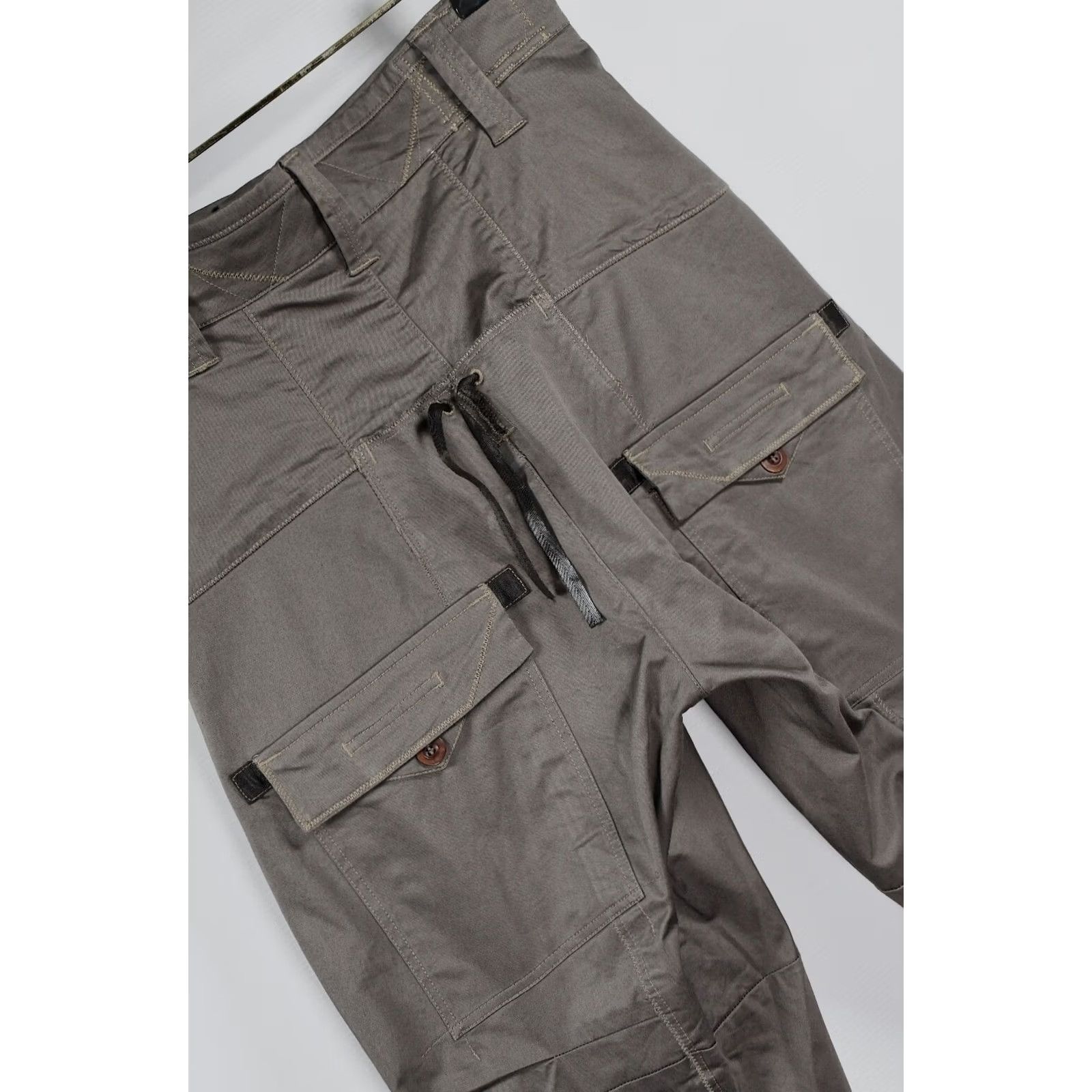 Vintage Marithe Francois Girbaud Parachute Pants size 30 - Women, Pants, Brown, 95% Cotton 5% Elastane, Vintage: No Size 30" / US 8 / IT 44 - 6 Thumbnail