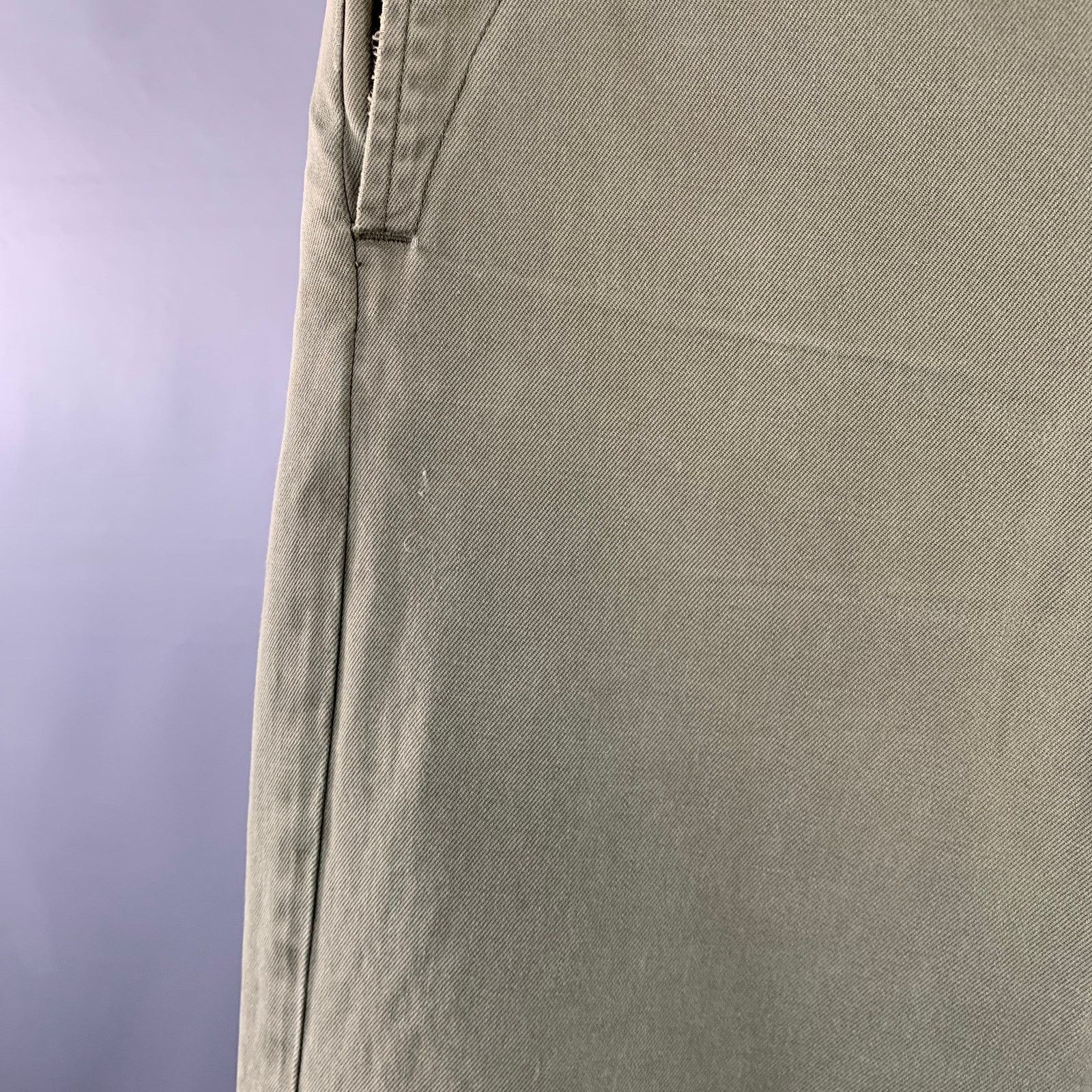 Ralph Lauren RRL by RALPH LAUREN Olive Cotton Straight Casual Pants Size US 31 - 3 Thumbnail