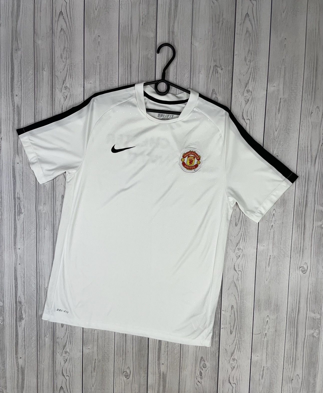 Vintage nike Manchester United soccer jersey size L white