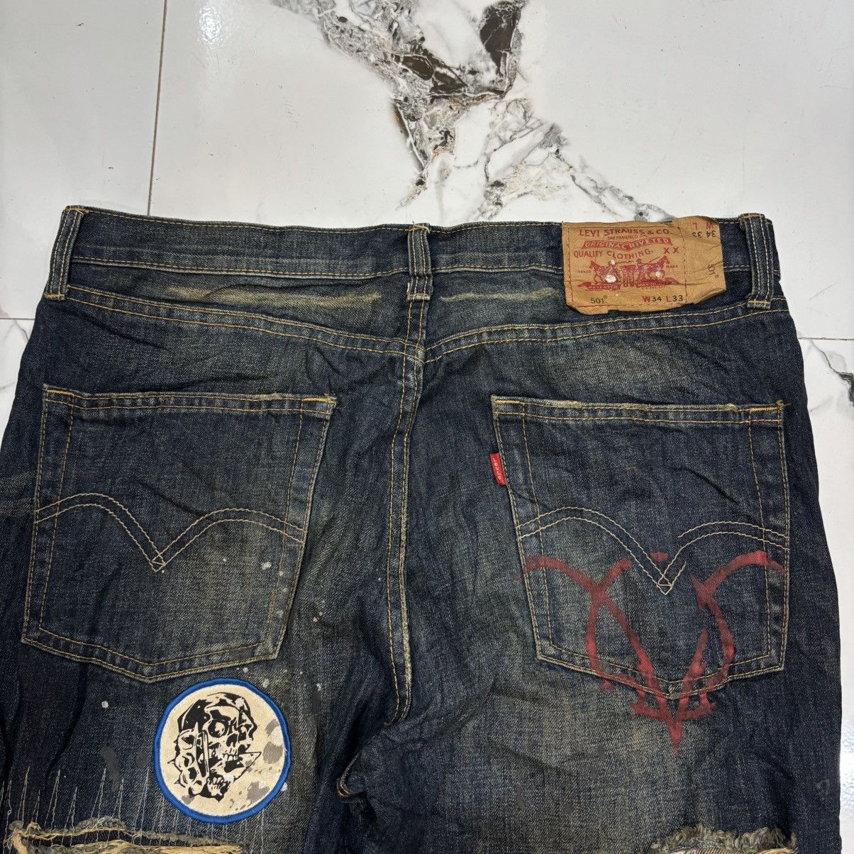 CLOT × Levi's Levi’s 501 x Clot x Devilock Size US 34 / EU 50 - 4 Thumbnail