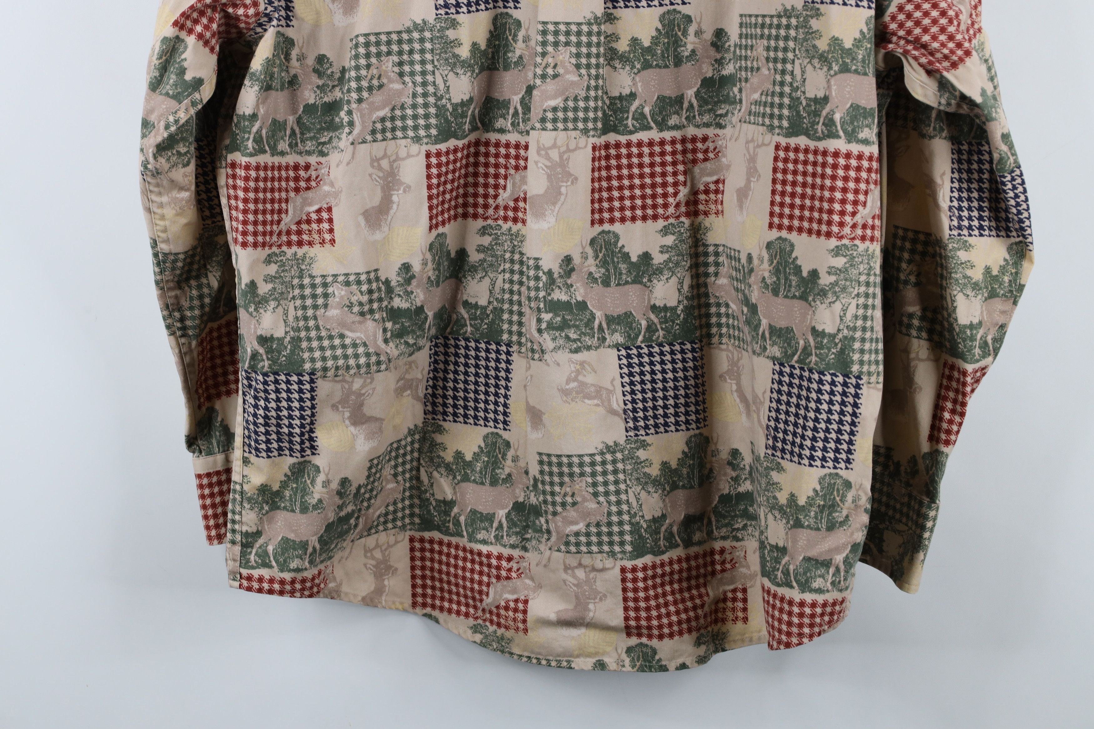 Vintage Vintage 90s Streetwear Buck All Over Print Button Down Shirt Size US L / EU 52-54 / 3 - 11 Thumbnail