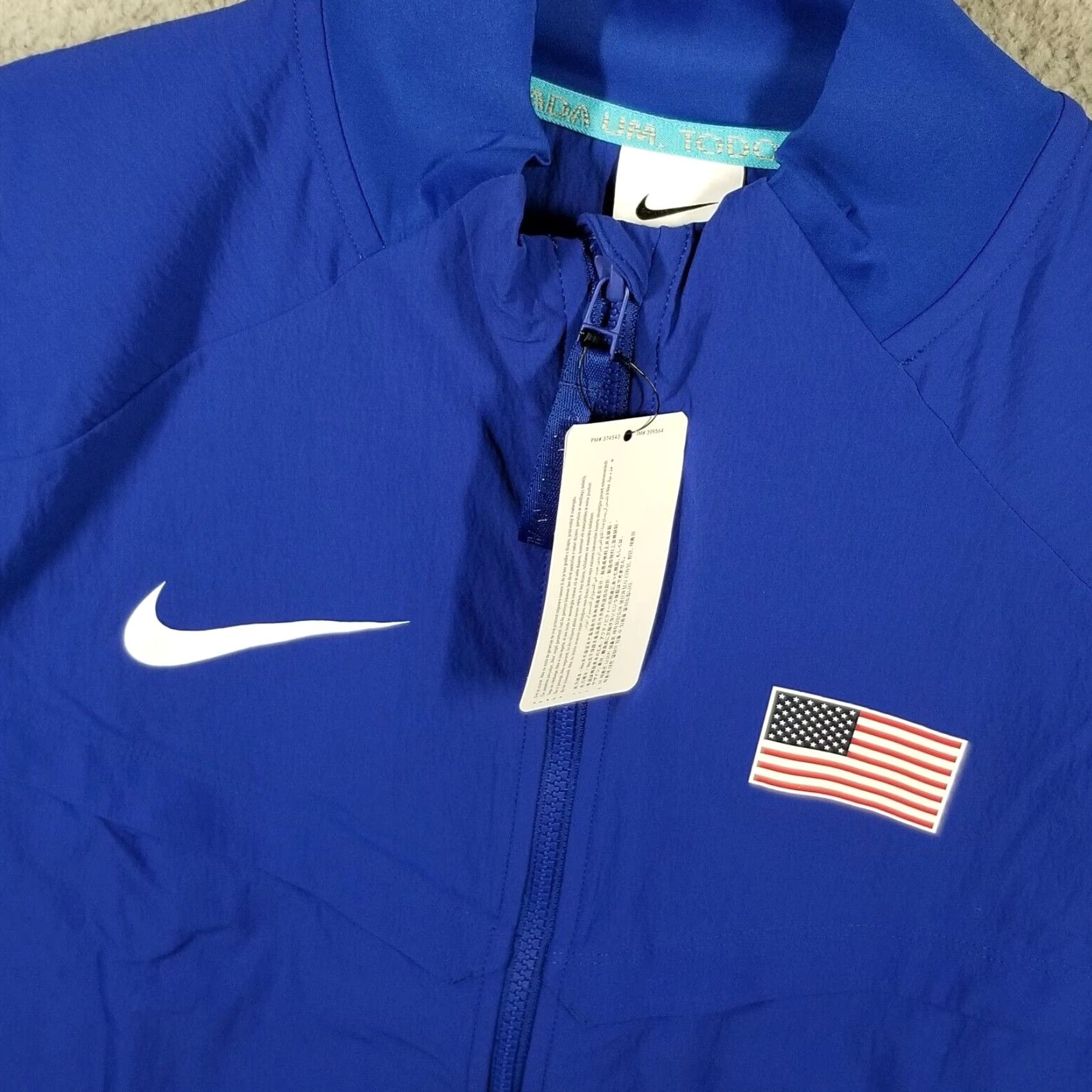 Nike Nike Pro Elite Track Jacket Large Blue USA Olympic 2024 Dri-FIT Men Size US L / EU 52-54 / 3 - 5 Thumbnail