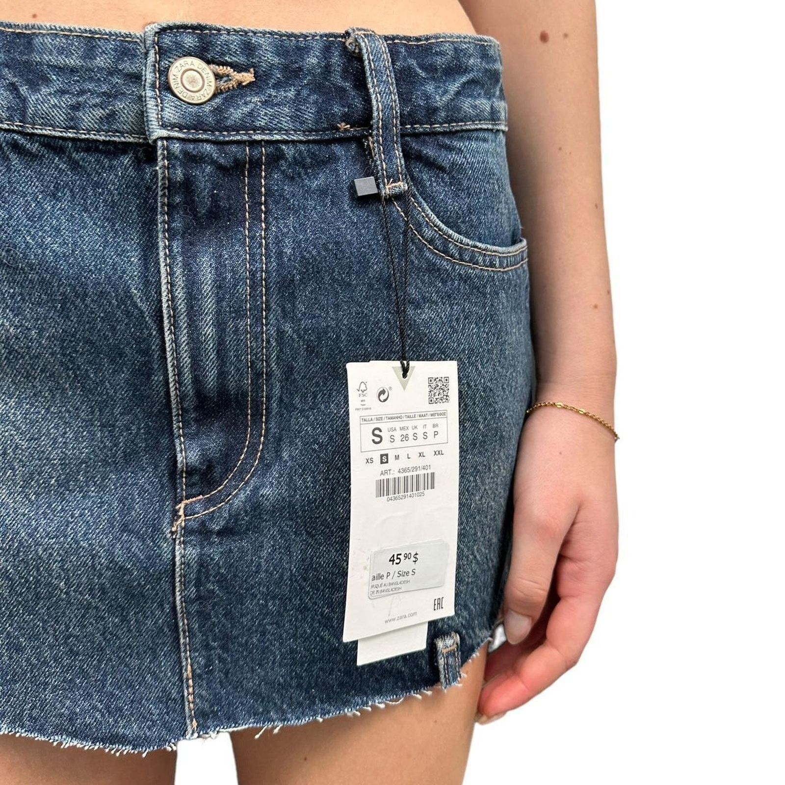 Zara denim skirt brand new Size 28" / US 6 / IT 42 - 4 Thumbnail