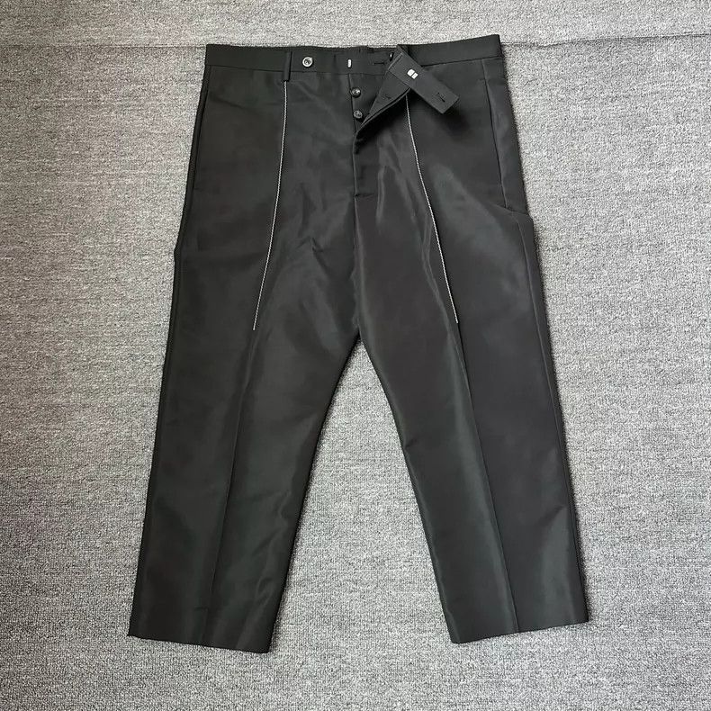 Rick Owens Rick Owens RO 21S Cropped Pants in Black Size US 31 - 1 Thumbnail