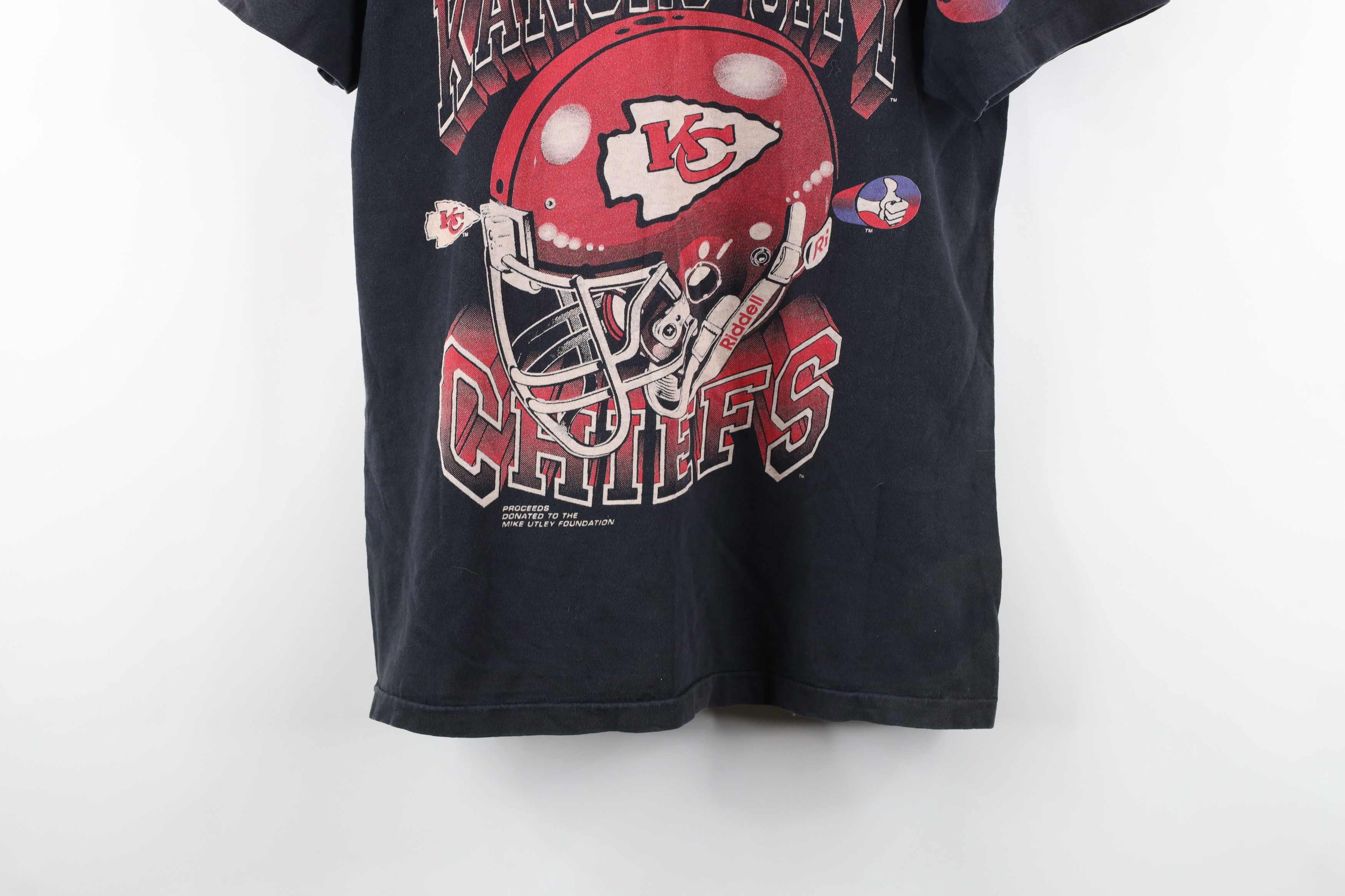 Vintage Vintage 90s Thumbs Up Kansas City Chiefs Football T-Shirt Size US M / EU 48-50 / 2 - 3 Thumbnail