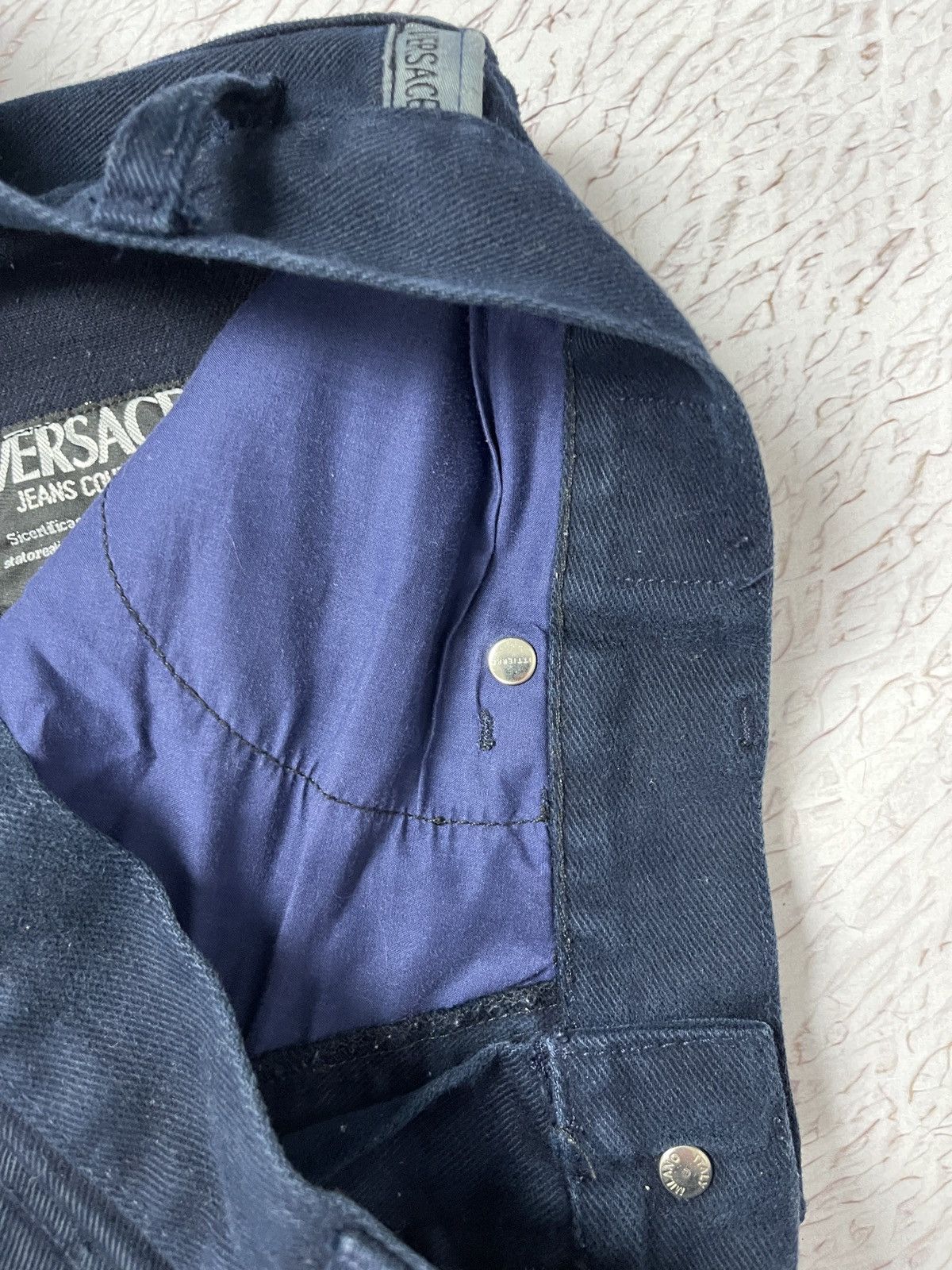 Versace Jeans Couture Versace Jeans Couture vintage navy blue denim jeans pants Size US 32 / EU 48 - 9 Thumbnail