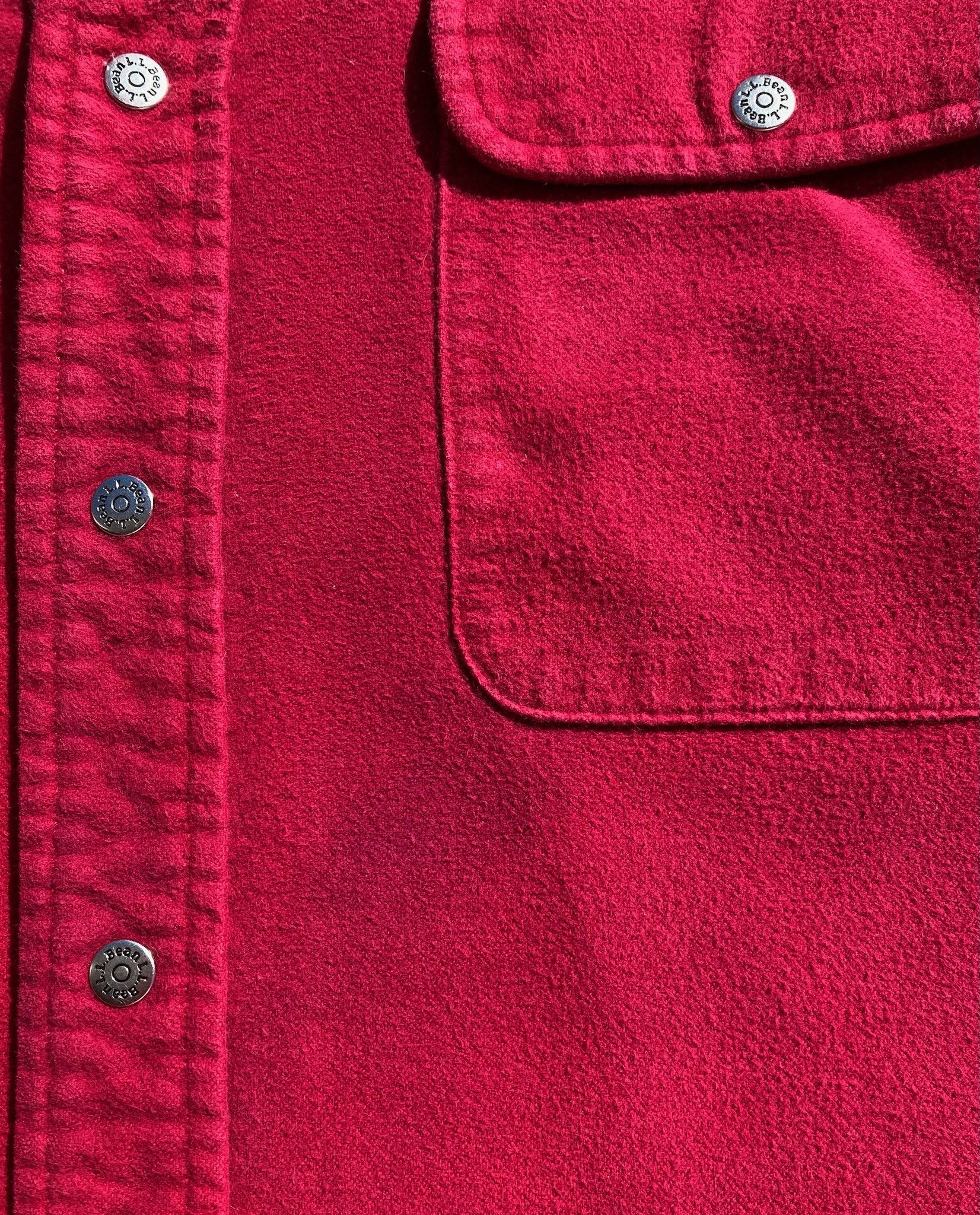 L.L. Bean 80s LL Bean Metal Snap Distressed Flannel Shirt XL Tall Size US XL / EU 56 / 4 - 5 Thumbnail