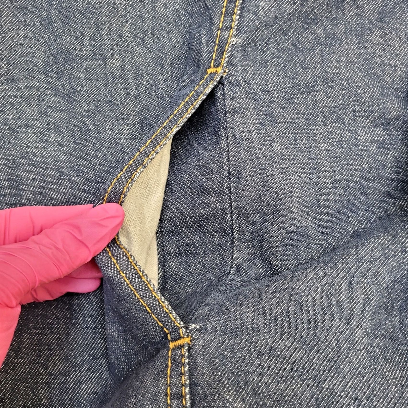 Sears VINTAGE Sears Jacket Mens XL Blue VTG 80s Roebucks Jean Sherpa Lined Denim Coat Made USA Size US 36 / EU 52 - 6 Thumbnail