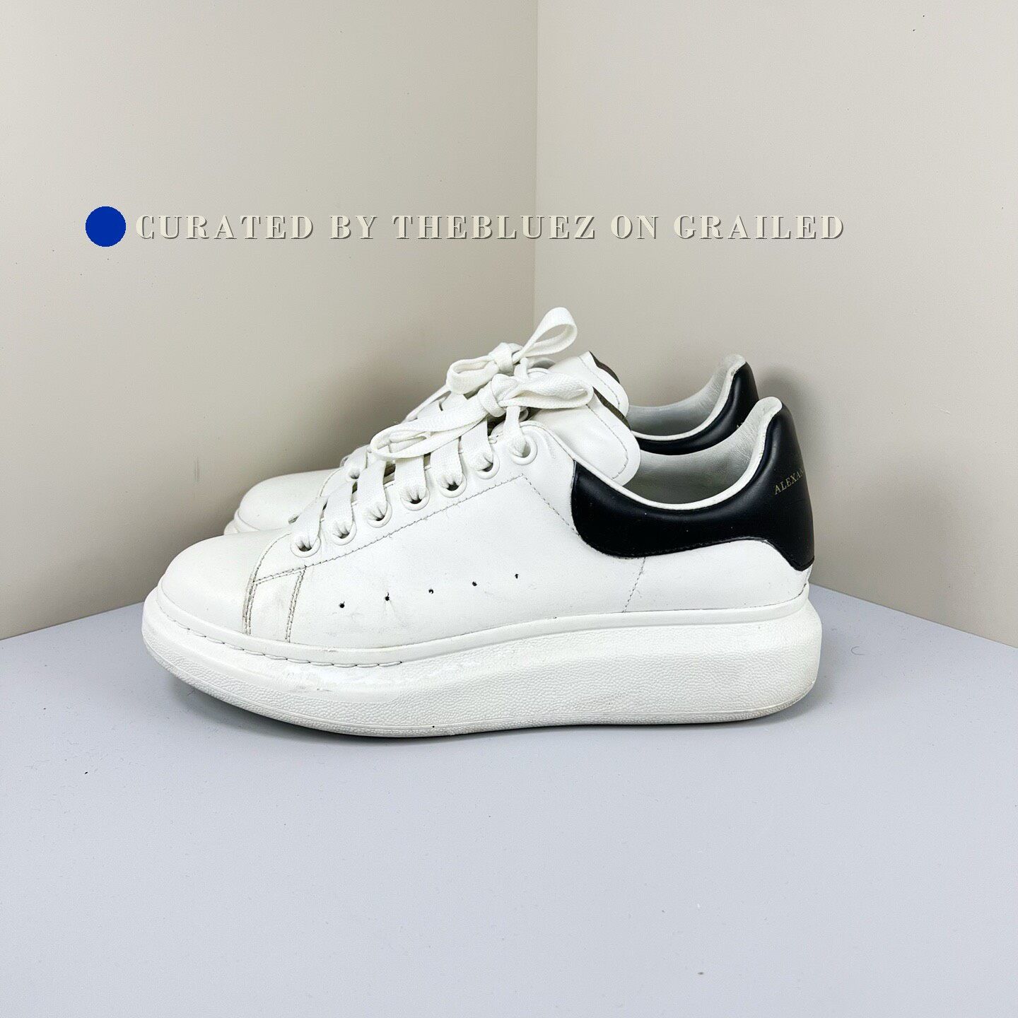 Alexander McQueen Alexander McQueen Black Tail Sneakers Size US 7 / EU 40 - 1 Thumbnail