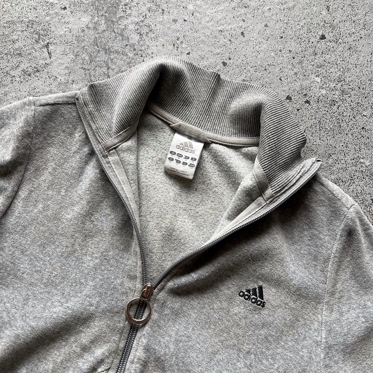 Adidas × Vintage Adidas Womens Vintage 00s Gray Full Zip Track Sweat Jacket Size S / US 4 / IT 40 - 4 Thumbnail