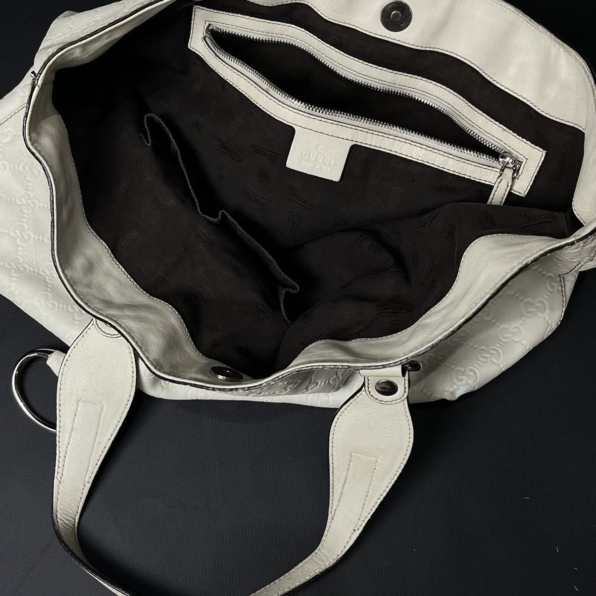 Gucci Gucci Canvas Guccissima Big Leather Bag Size ONE SIZE - 5 Thumbnail