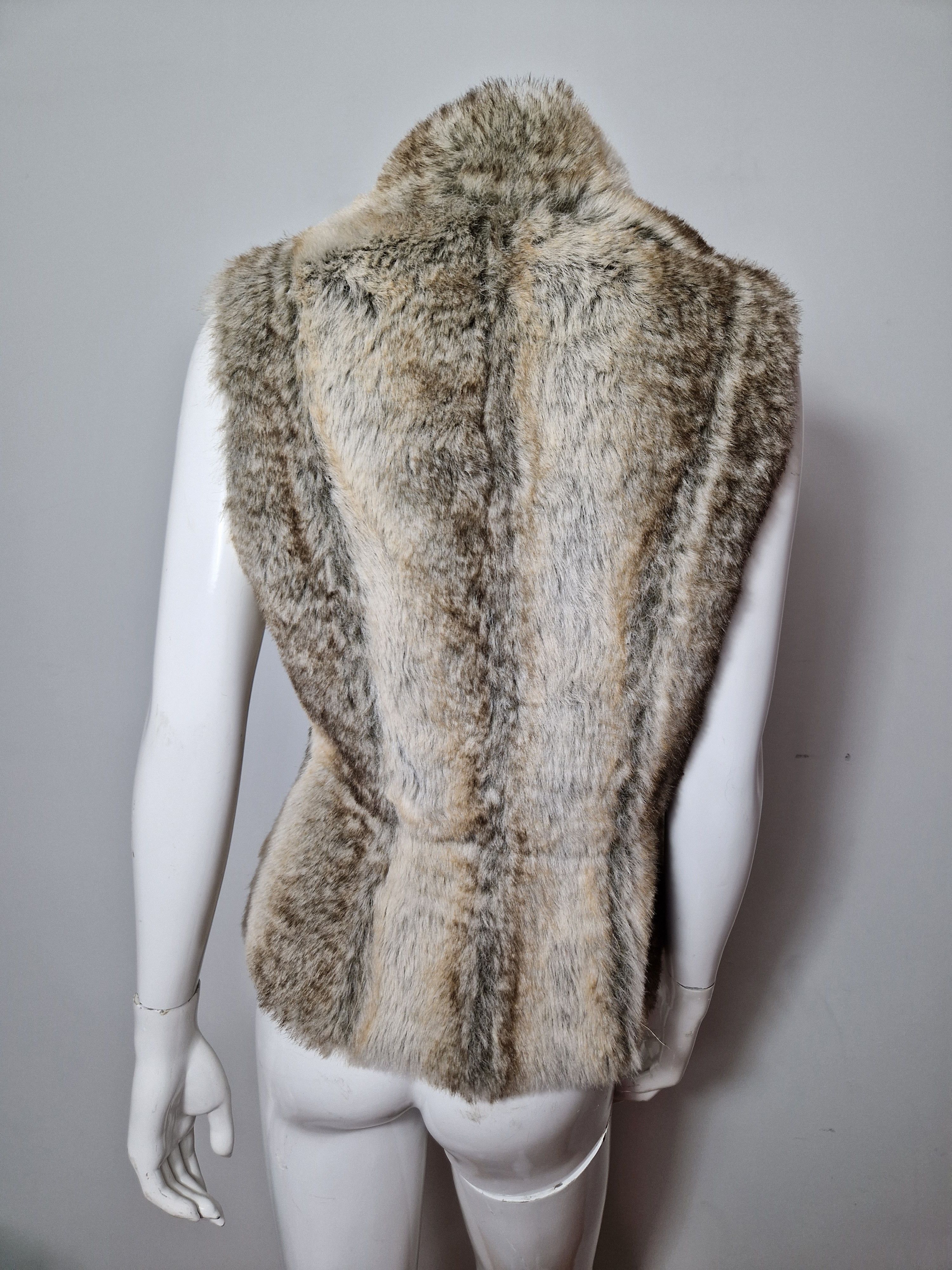 If Six Was Nine × Miss Sixty faux fur vest y2k avant garde punk archive if six was nine Size M / US 6-8 / IT 42-44 - 3 Thumbnail