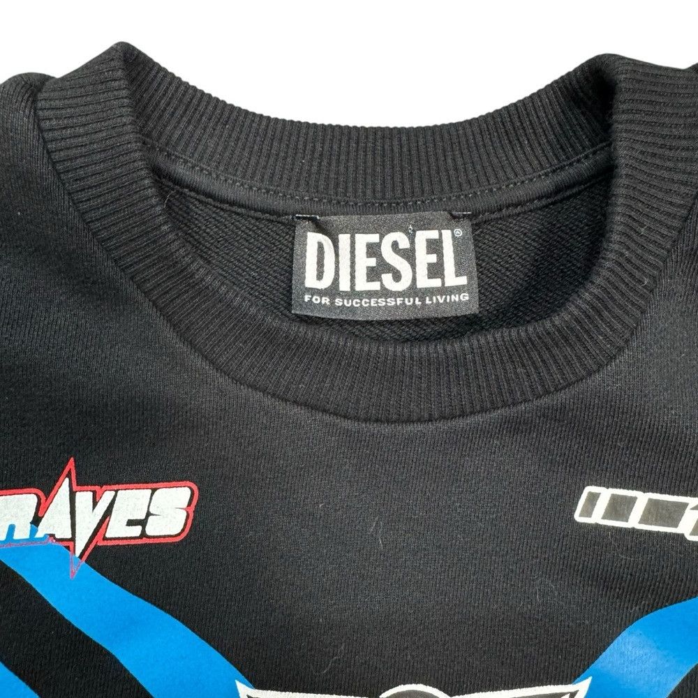 Diesel NWT New $125 Diesel ASTARS OVER Black Sweatshirt Size 4 Size US XXS / EU 40 - 6 Thumbnail
