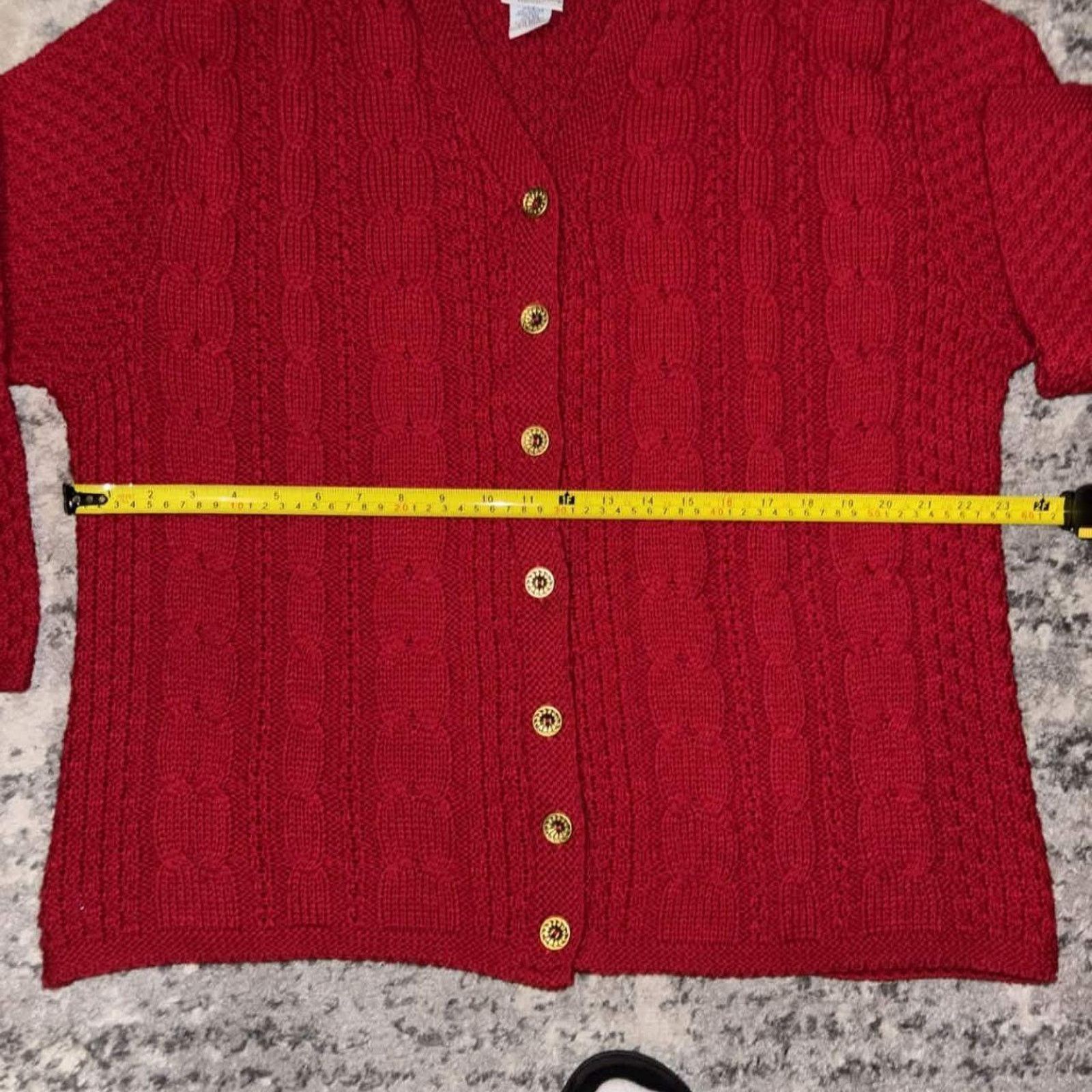 Vintage Vintage 90s Bobbie Brooks Cableknit Cardigan Knit Sweater Size L / US 10 / IT 46 - 7 Thumbnail