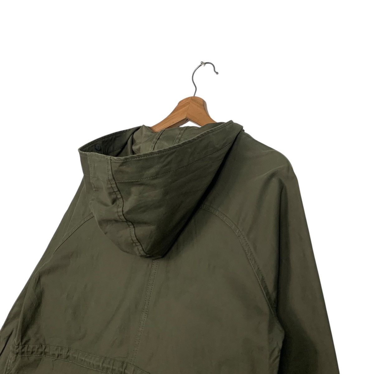 Japanese Brand MJUKA Olive Green Fish Tail Parka Free Size #2461-C110 Size US S / EU 44-46 / 1 - 19 Thumbnail