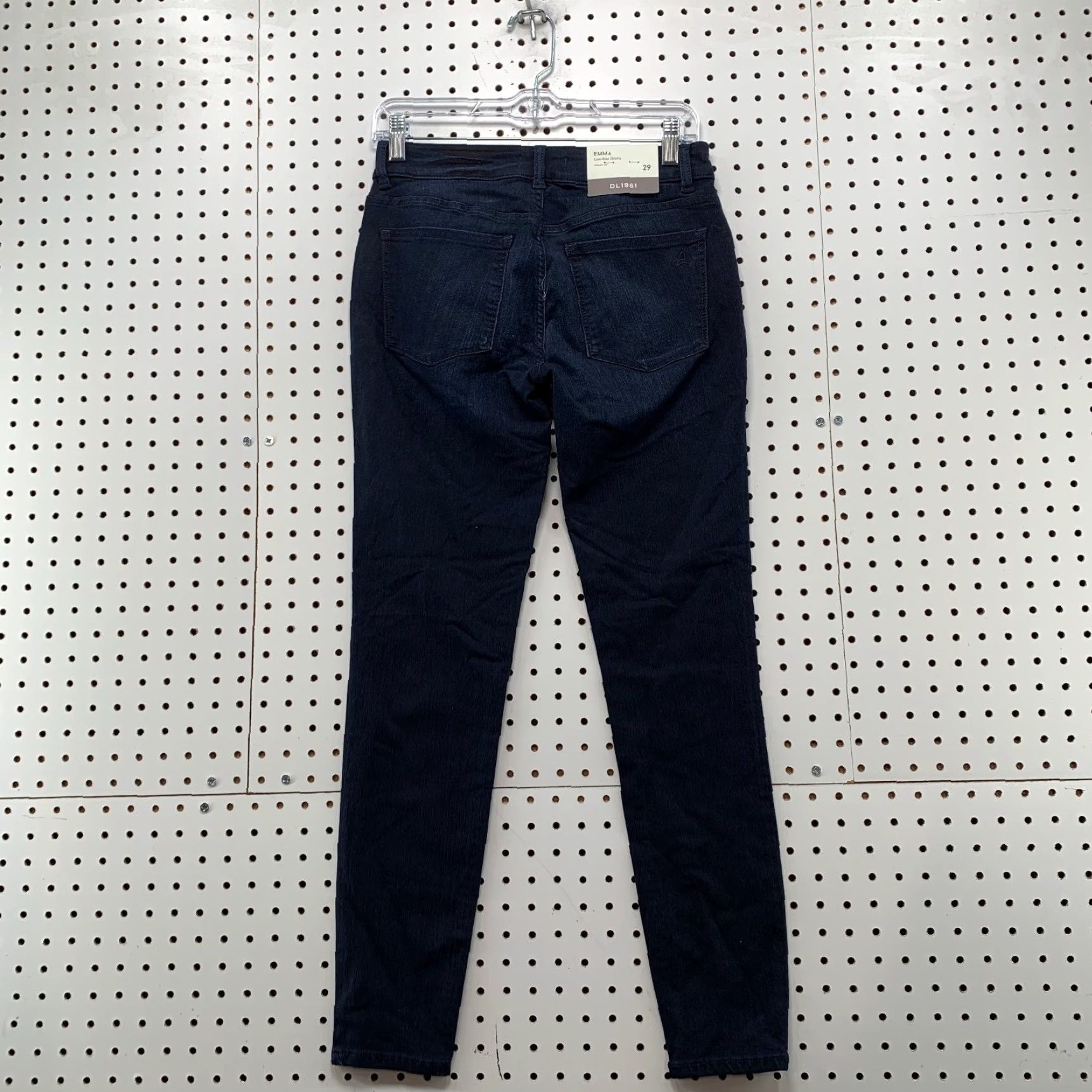 DL1961 DL1961 EMMA Skinny Dark Blue Denim Jeans Womens Regular Size 29x28 Size 29" - 4 Thumbnail