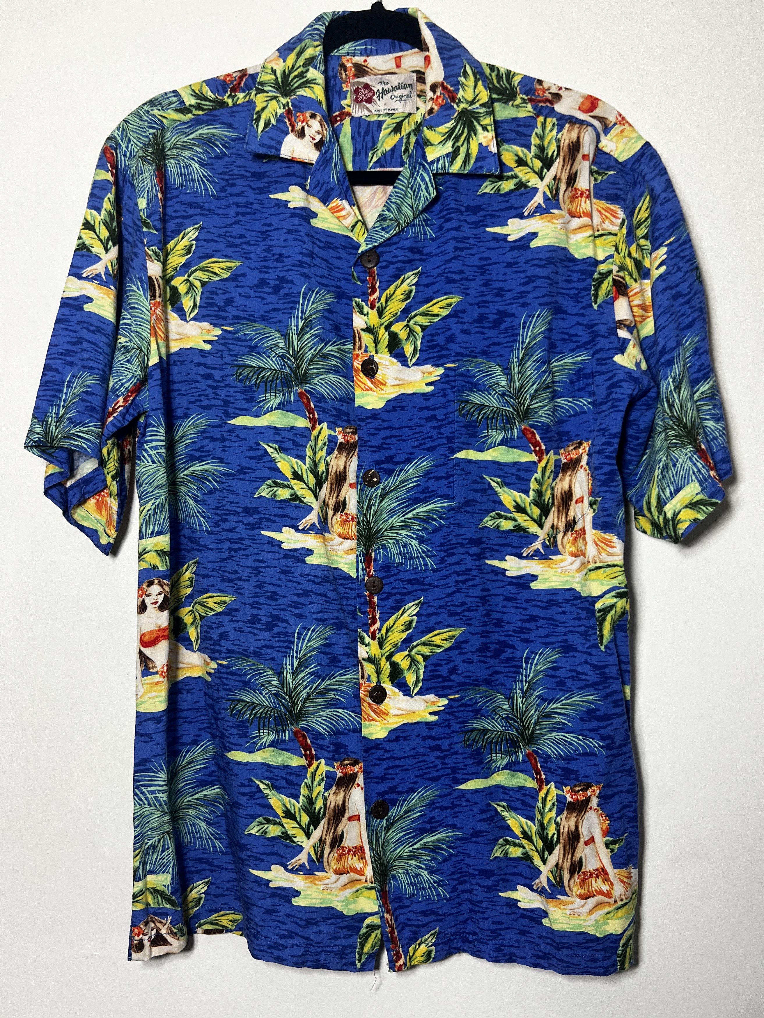Vintage Vintage Hilo Hatties Hula Dancer Hawaiian Print Shirt Size US S / EU 44-46 / 1 - 1 Thumbnail