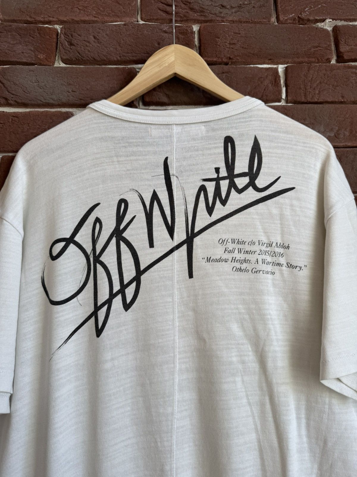 Off-White Rare x Off-White Othello Half Time 'War Is Hell' Tee FW16 Size US L / EU 52-54 / 3 - 13 Thumbnail