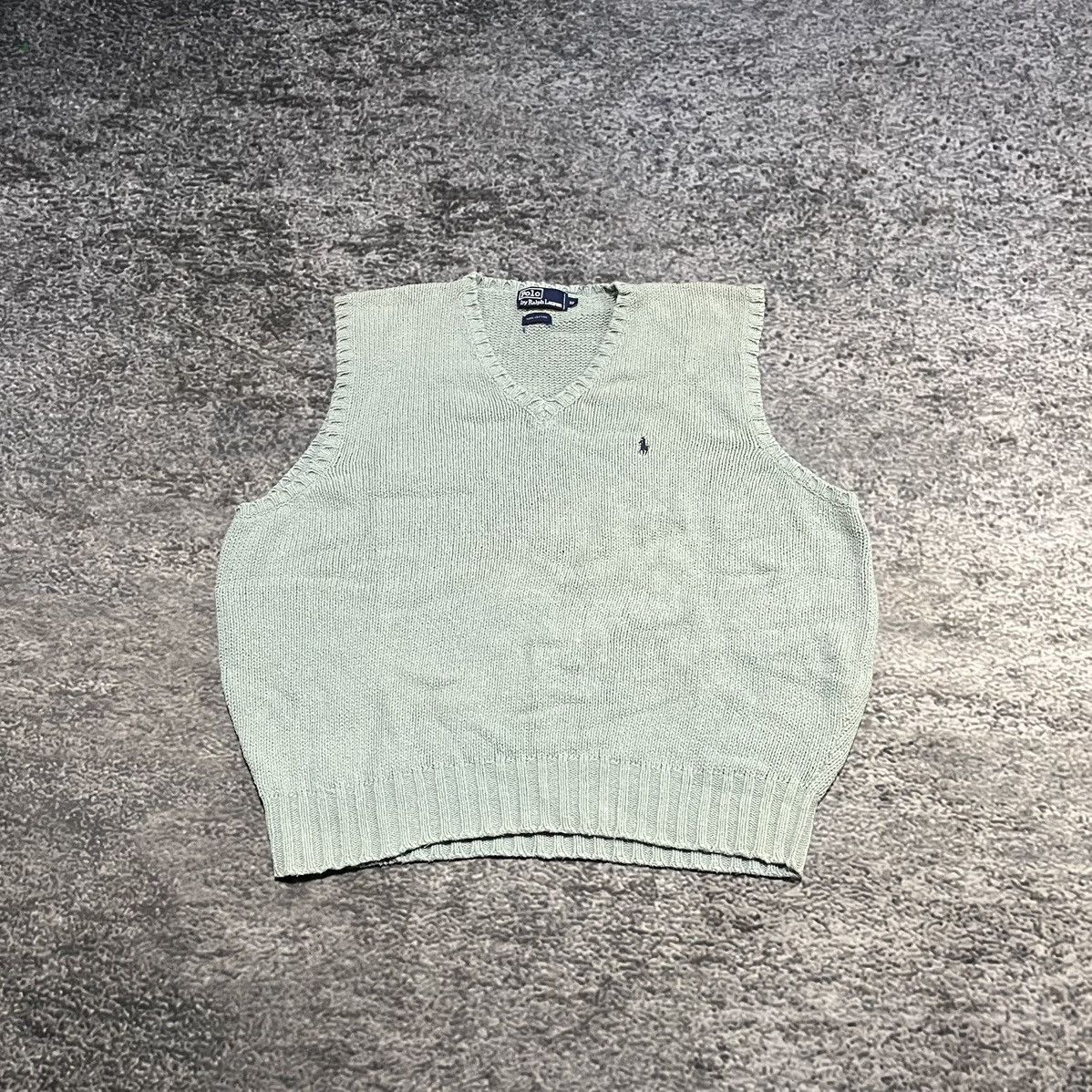 Polo Ralph Lauren Vintage Polo Ralph Lauren Small Pony Blue Cotton Vest XXL Size US XXL / EU 58 / 5 - 1 Thumbnail