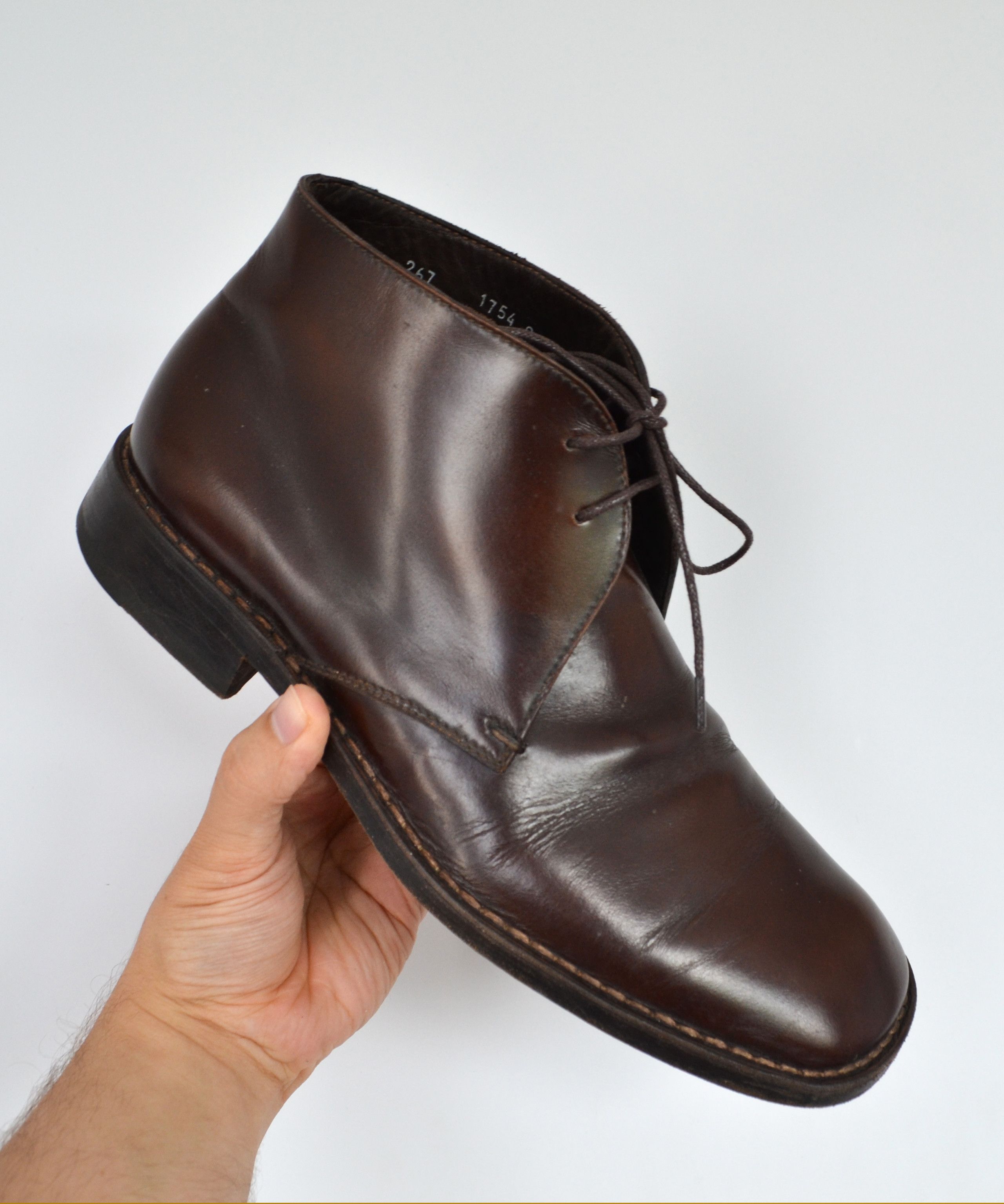 Prada PRADA Boots Desert Leather Shoes Vintage Lace Up Brown Size US 8 / EU 41 - 12 Thumbnail