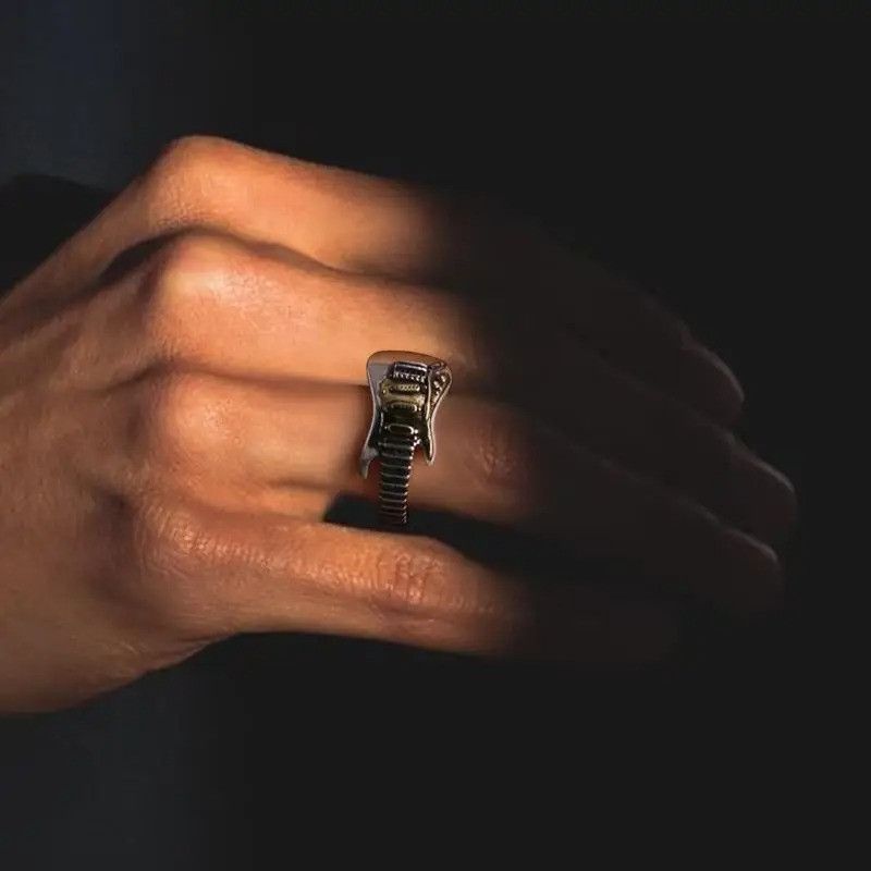 Other Retro Electric Guitar Ring Size ONE SIZE - 6 Thumbnail