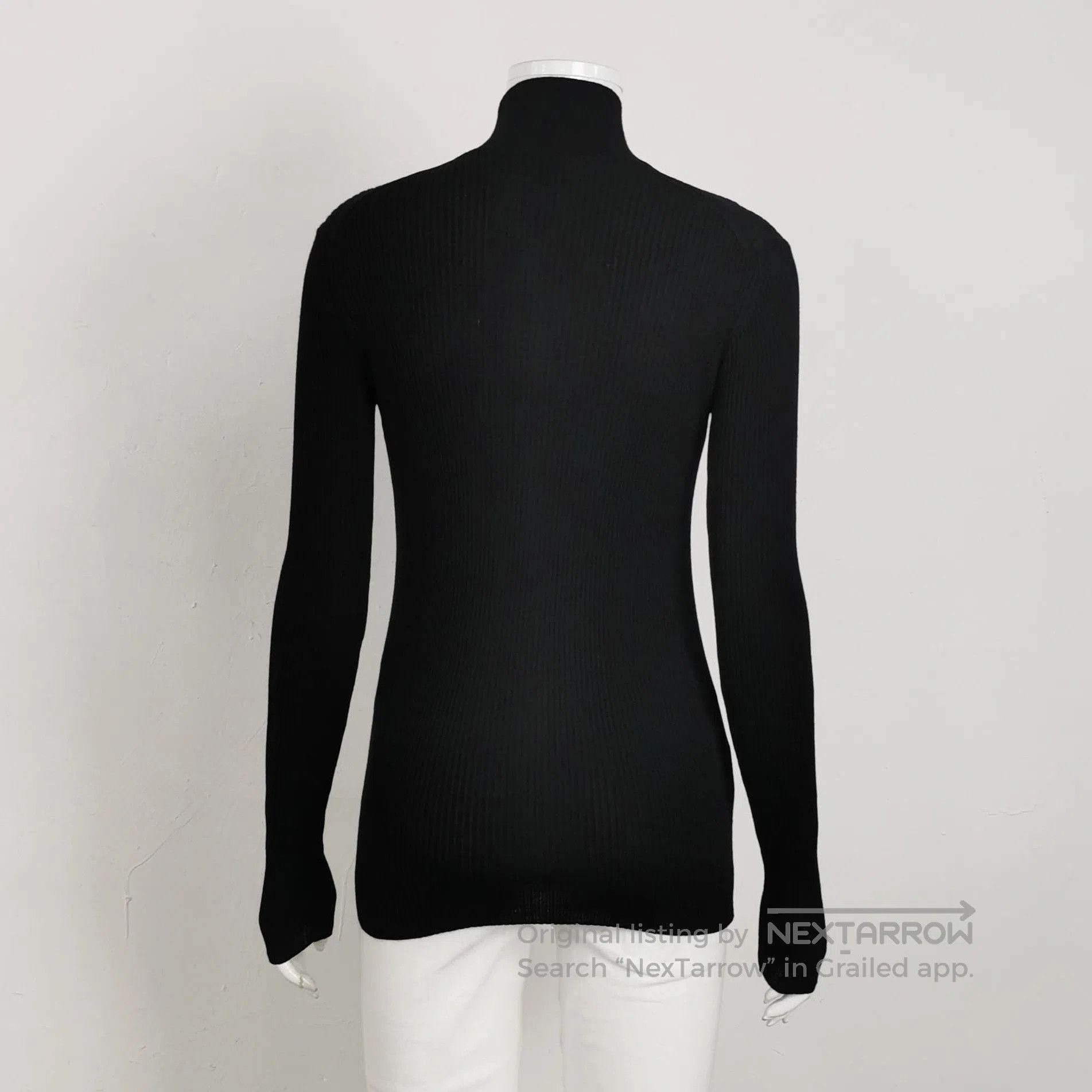 Prada Prada Black Wool Turtleneck Sweater Size 4. Size M / US 6-8 / IT 42-44 - 2 Thumbnail