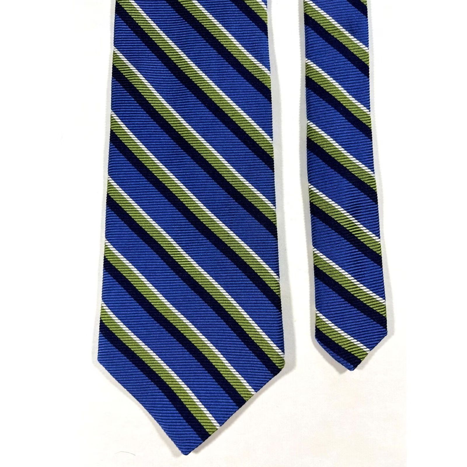Brooks Brothers Brooks Brothers Makers Men’s Silk Striped Tie Wide 59" Multicolor - Woven in England Made in USA, 100% Silk, Classic Length Size ONE SIZE - 5 Thumbnail