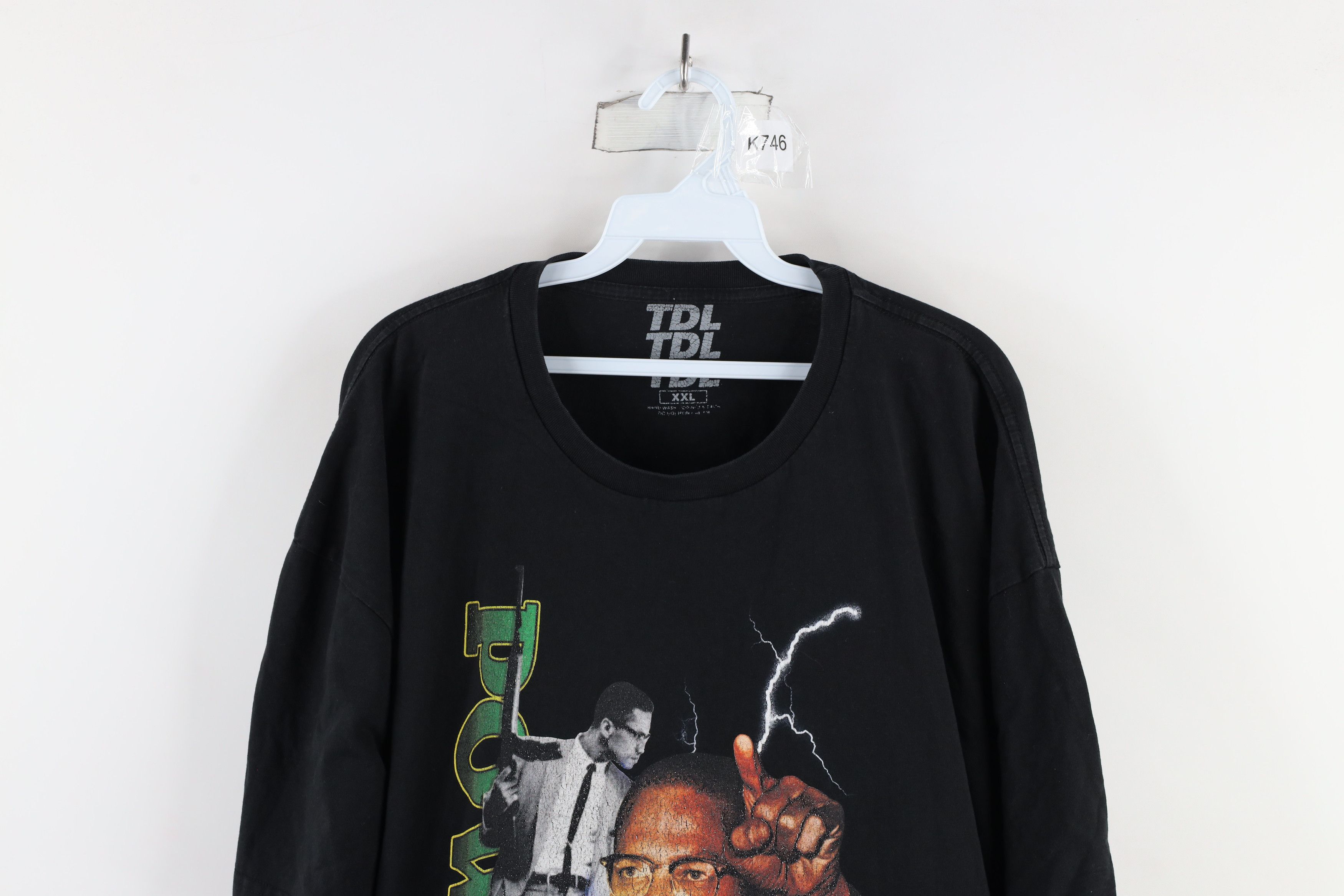 Vintage TDL The Dirty Label Malcolm X Power to the People T-Shirt Size US XXL / EU 58 / 5 - 2 Thumbnail