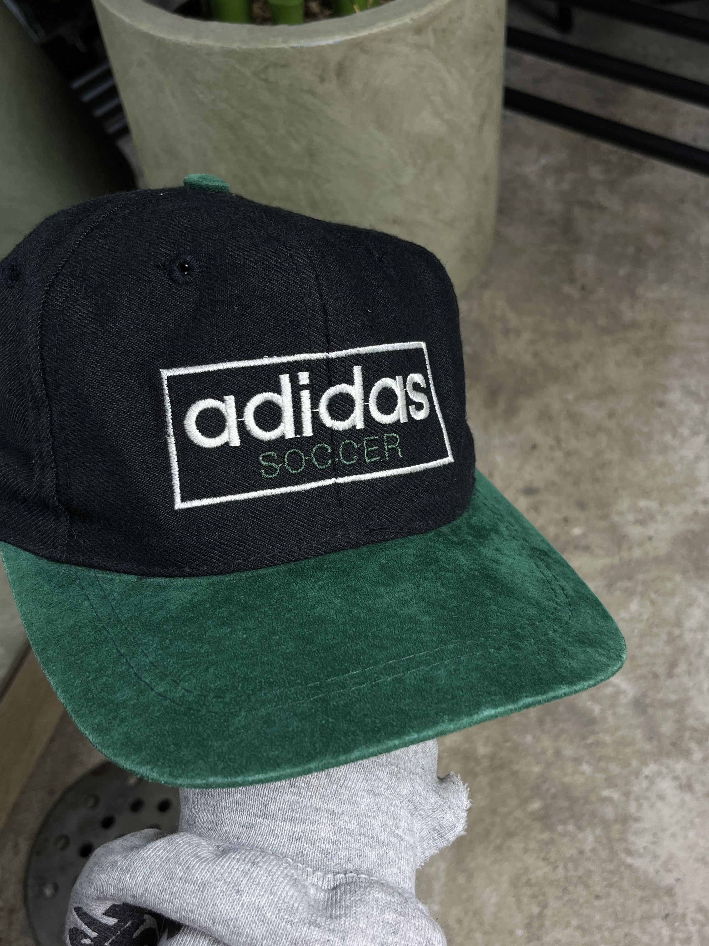 Vintage 1990s ADIDAS SOCCER SNAPBACK CAP - № 4507 Size ONE SIZE - 2 Thumbnail