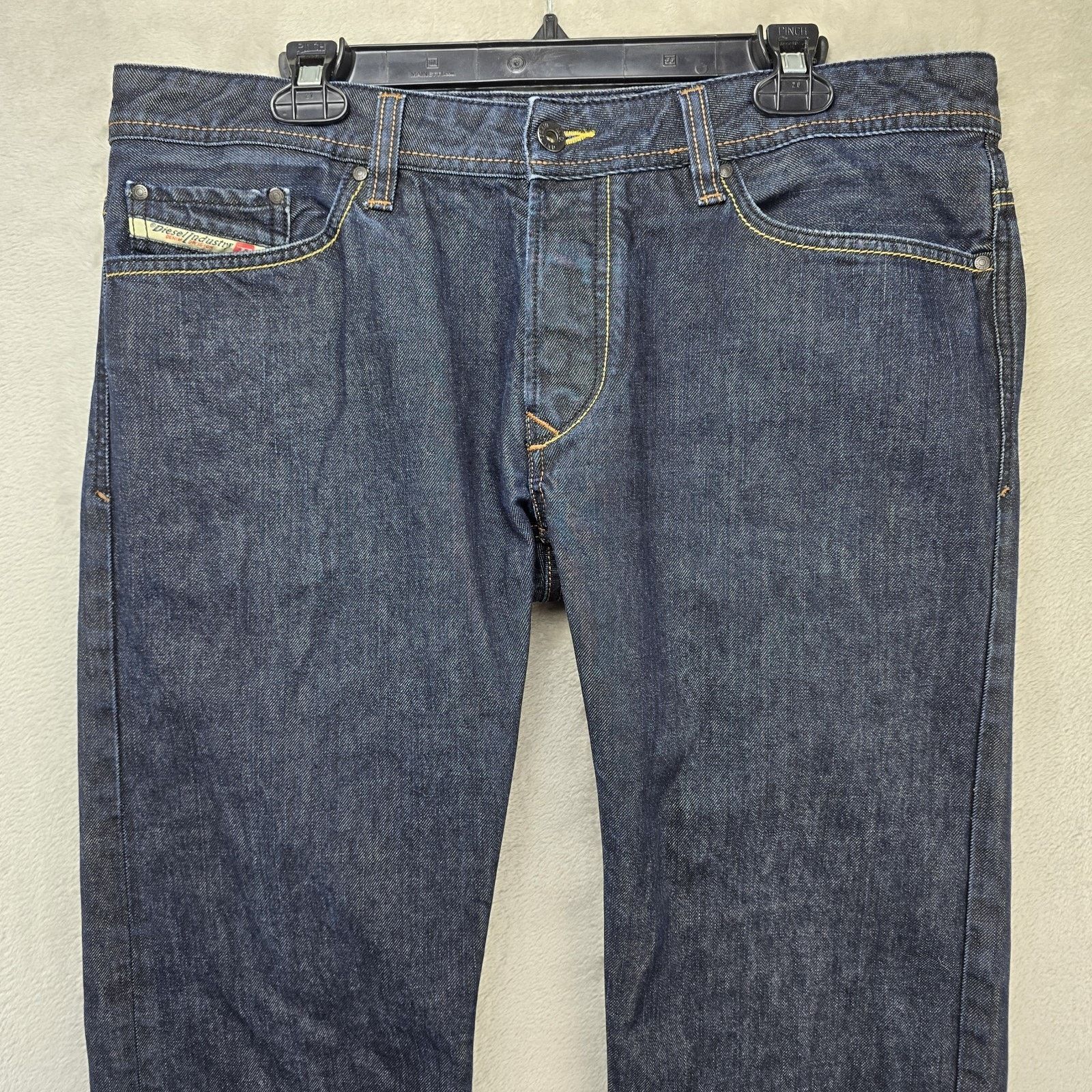 Diesel Diesel Viker Jeans Mens 36x32 Regular Straight Wash 0088Z Size US 36 / EU 52 - 2 Thumbnail