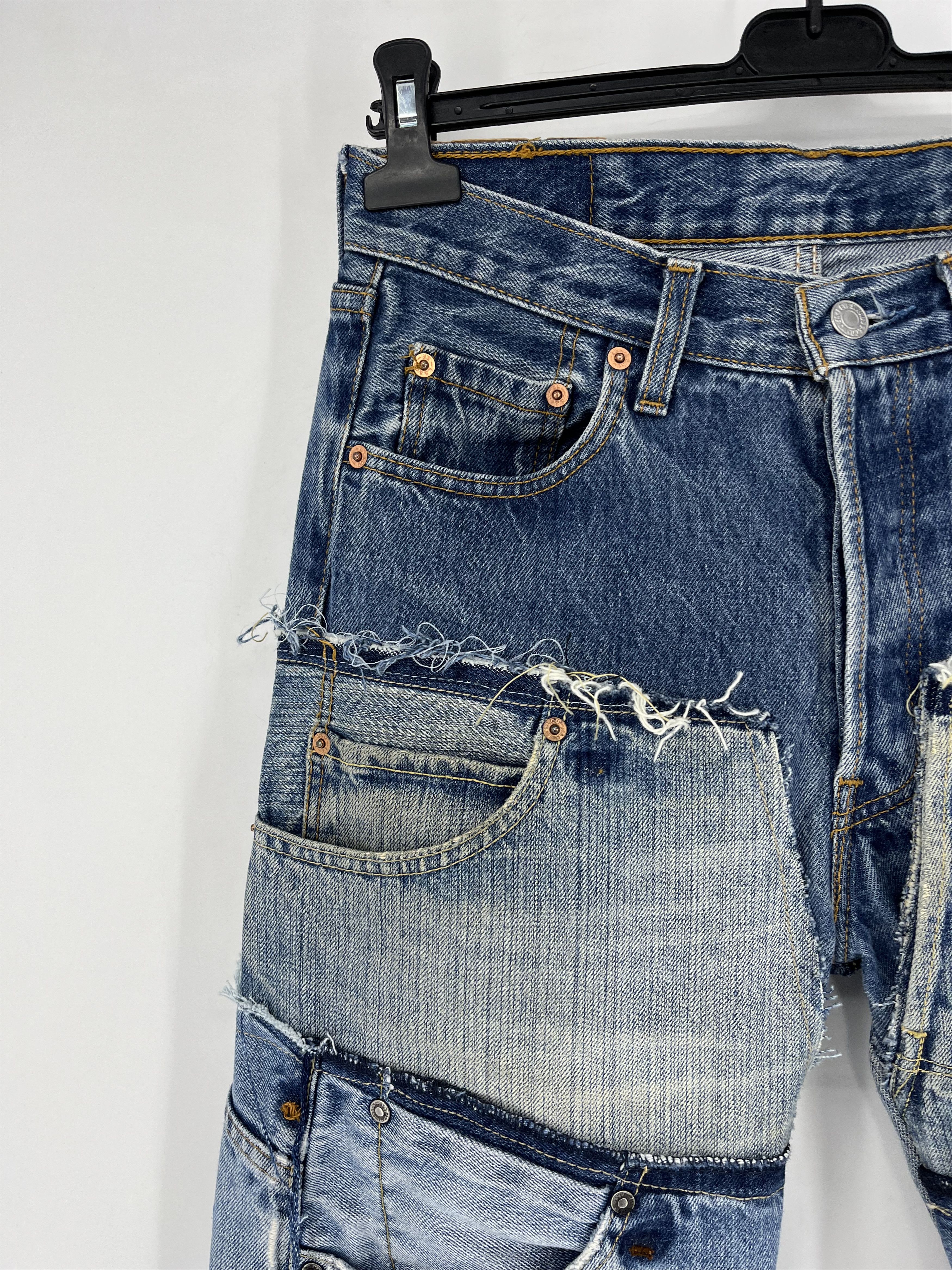 Other 90s Levi’s 501 Patchwork Multipocket Denim Custom Jeans USA Size US 30 / EU 46 - 7 Thumbnail