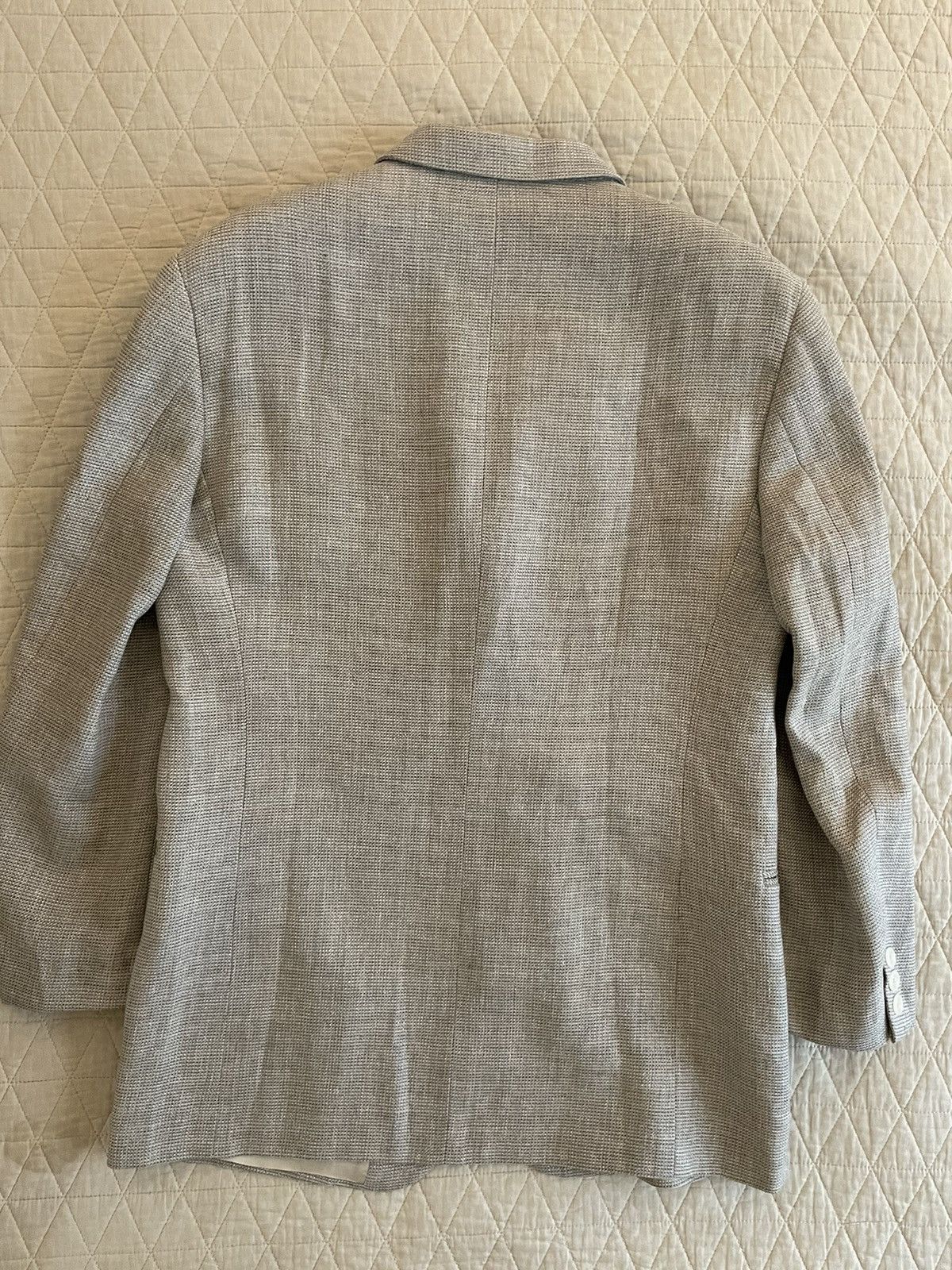 Donna Karan × Vintage Textured Linen & Wool Tweed Jacket Size 40R - 7 Thumbnail