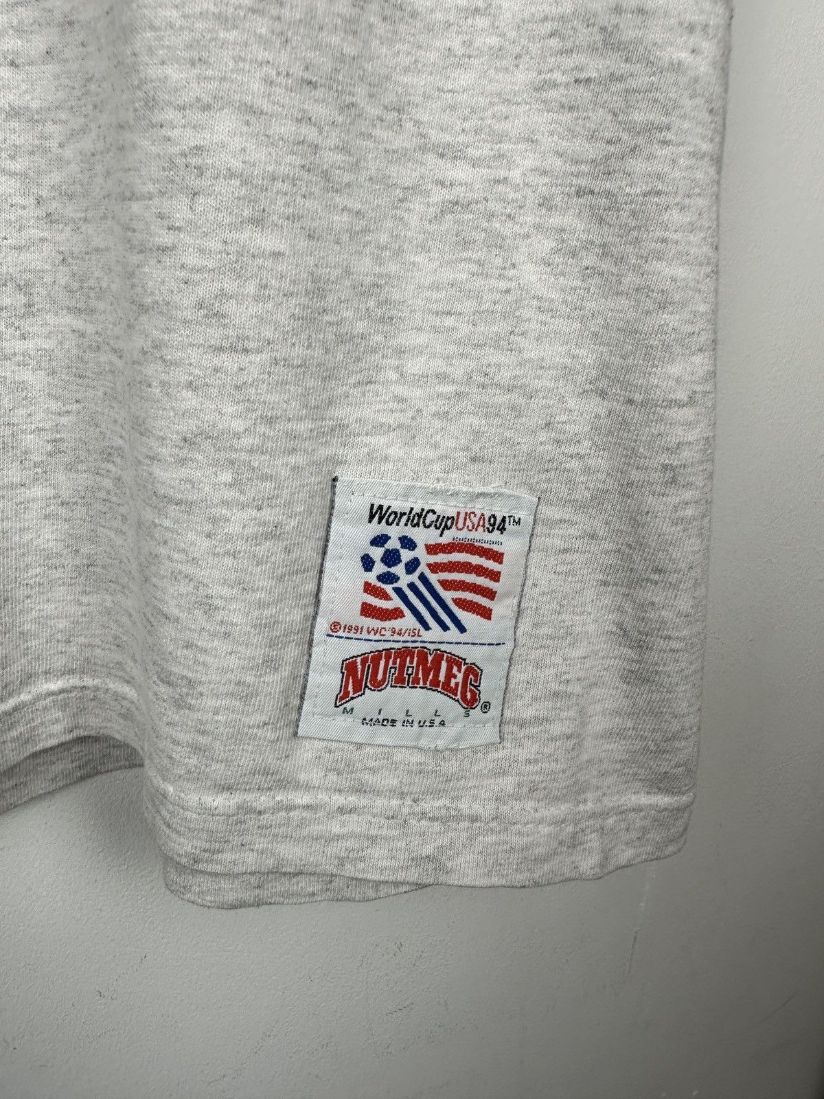 Vintage 90s Vintage Nutmeg World Cup USA United States T Shirt Tee Size US XL / EU 56 / 4 - 5 Thumbnail