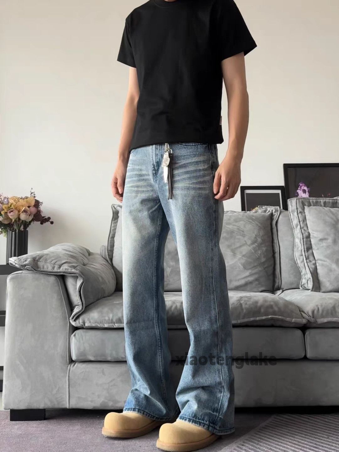 Jean × Vintage wsshed faded cleanfit yuppie y2k bootcut flared jeans Size US 30 / EU 46 - 7 Thumbnail