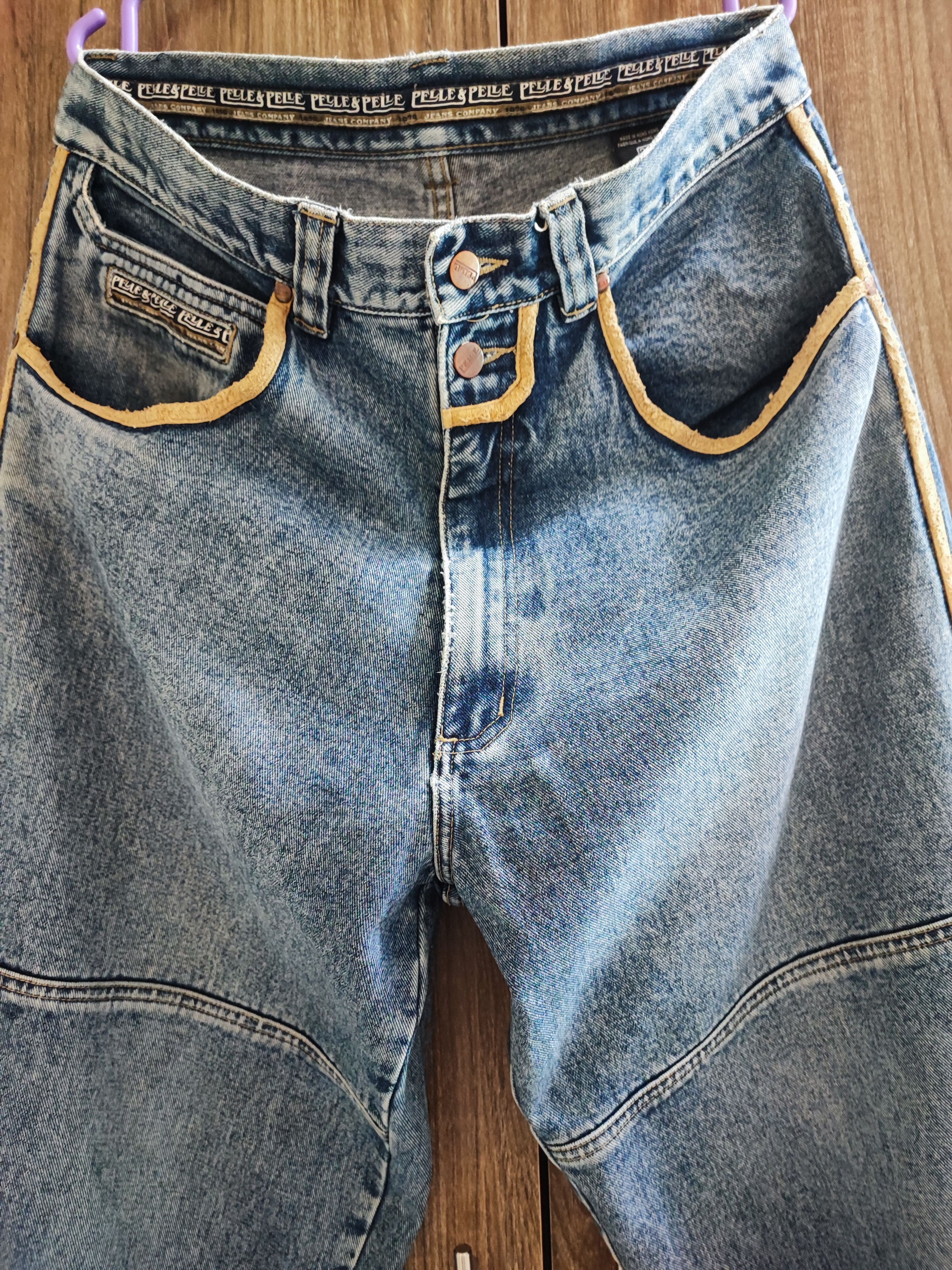 Pelle Pelle Rare!! Vintage 90's Pelle Pelle Baggy Double kneeJeans Size US 34 / EU 50 - 5 Thumbnail