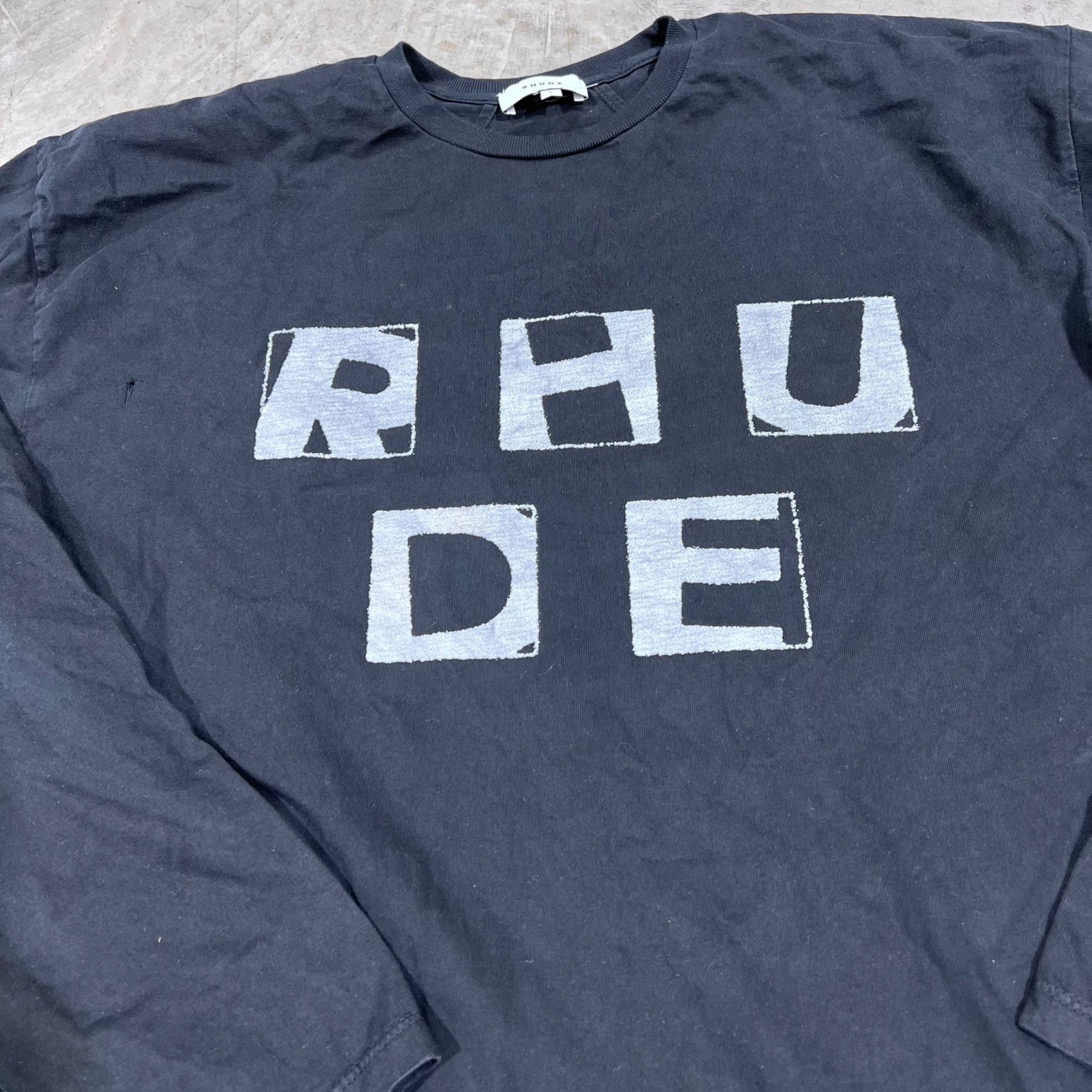 Rhude NEW RHUDE HAUS LS BLACK TEE SZ MEDIUM Size US M / EU 48-50 / 2 - 3 Thumbnail
