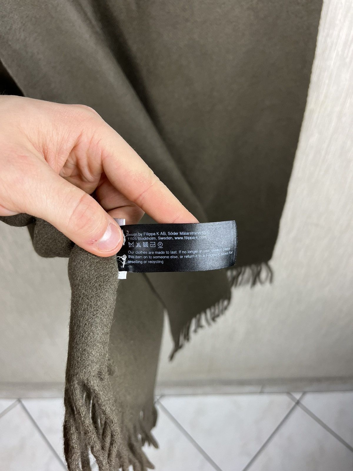 Designer × Filippa K Filippa K basic wool cashmere classic scarf Size ONE SIZE - 13 Thumbnail