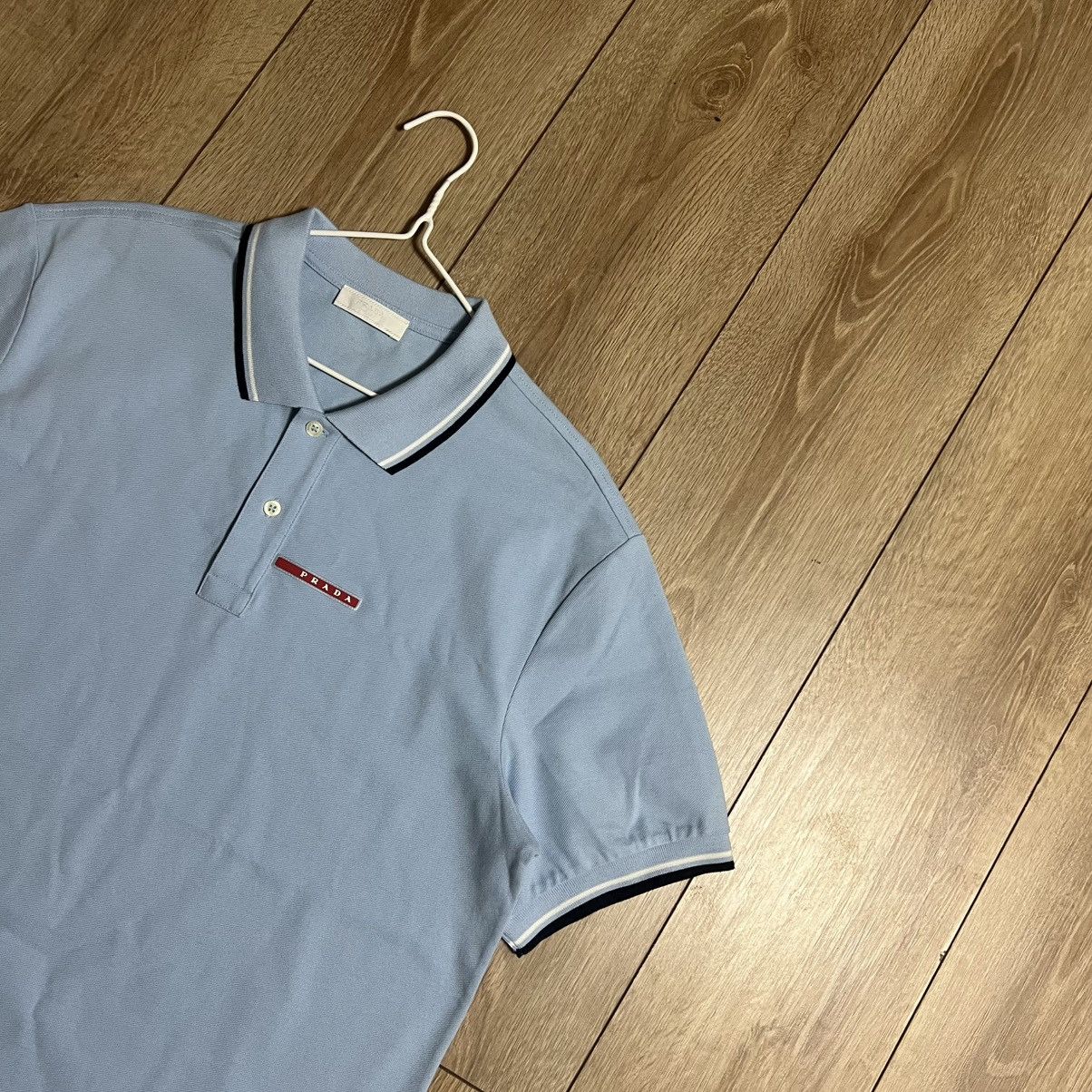 Prada PRADA RED TAB POLO TEE Size US XXL / EU 58 / 5 - 3 Thumbnail