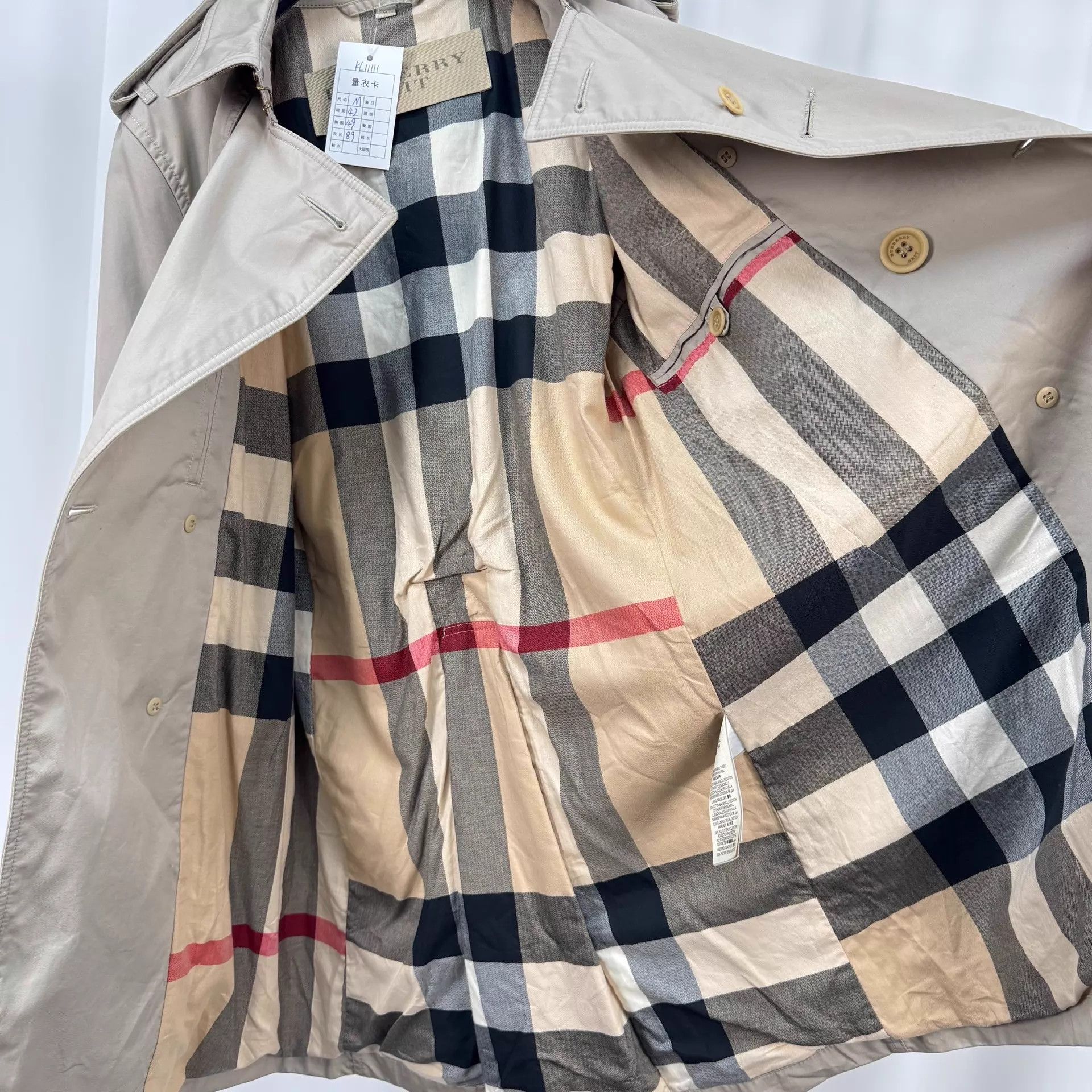 Burberry Burberry Double-Breasted Trench M 98N Beltless Size US M / EU 48-50 / 2 - 5 Thumbnail