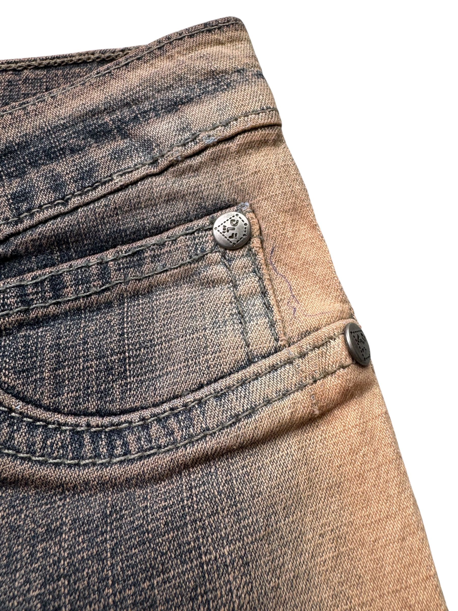 Japanese Brand Vintage Faded Flare Jeans W437(V9) Size 25" / US 0 / IT 36 - 4 Thumbnail