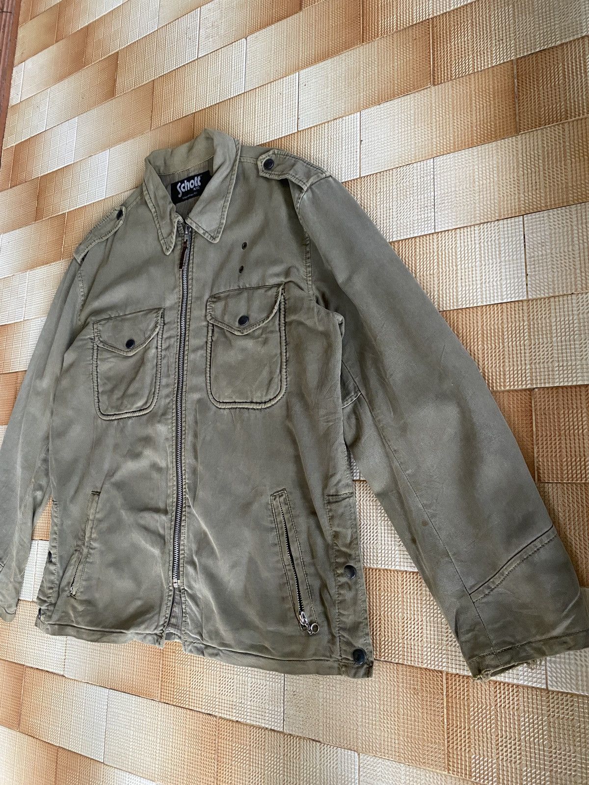 Schott × Vintage Vintage schott zipper jacket Size US L / EU 52-54 / 3 - 19 Thumbnail