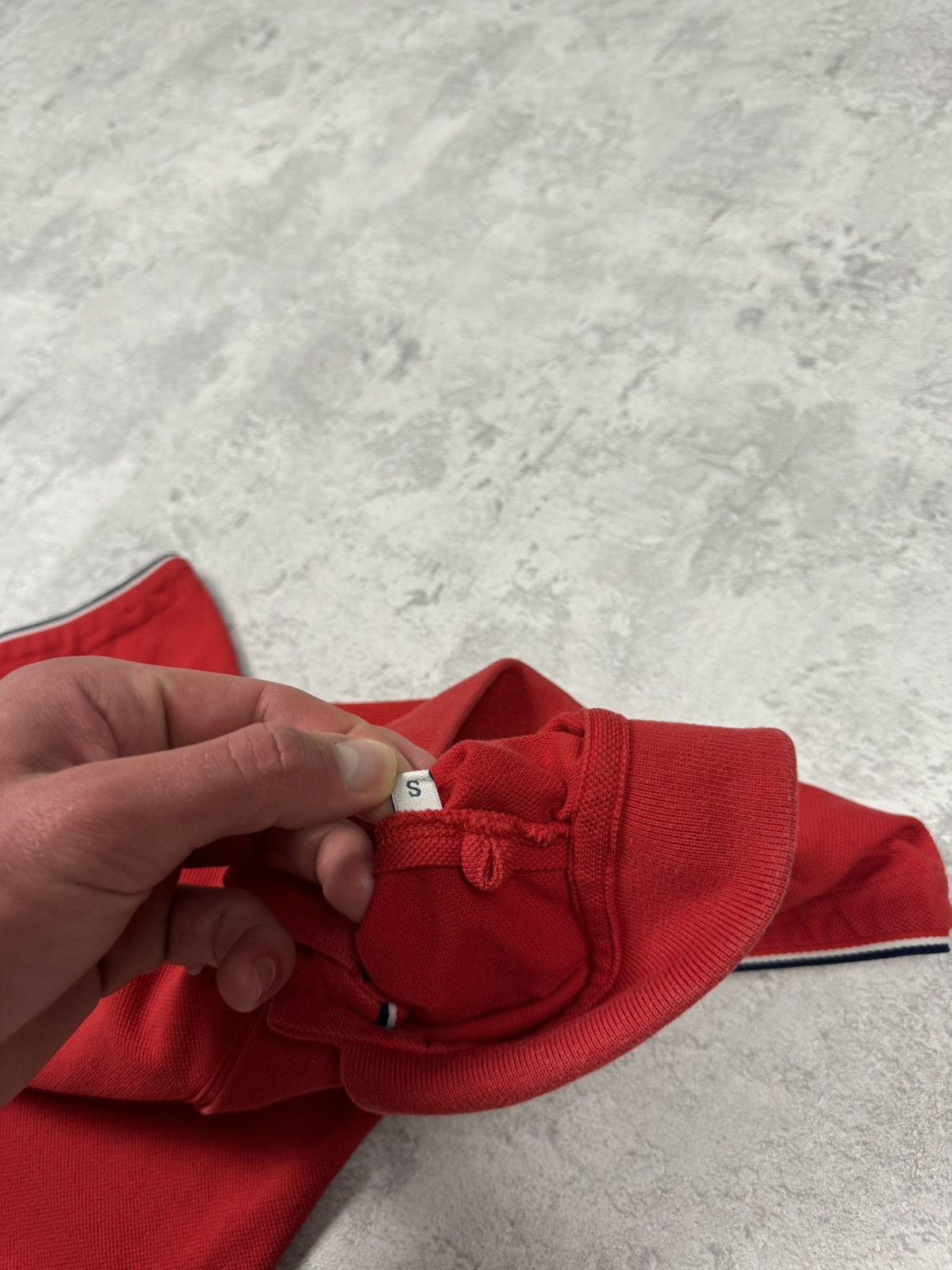 Moncler Moncler Polo T-shirt Red Size S Size US S / EU 44-46 / 1 - 12 Thumbnail