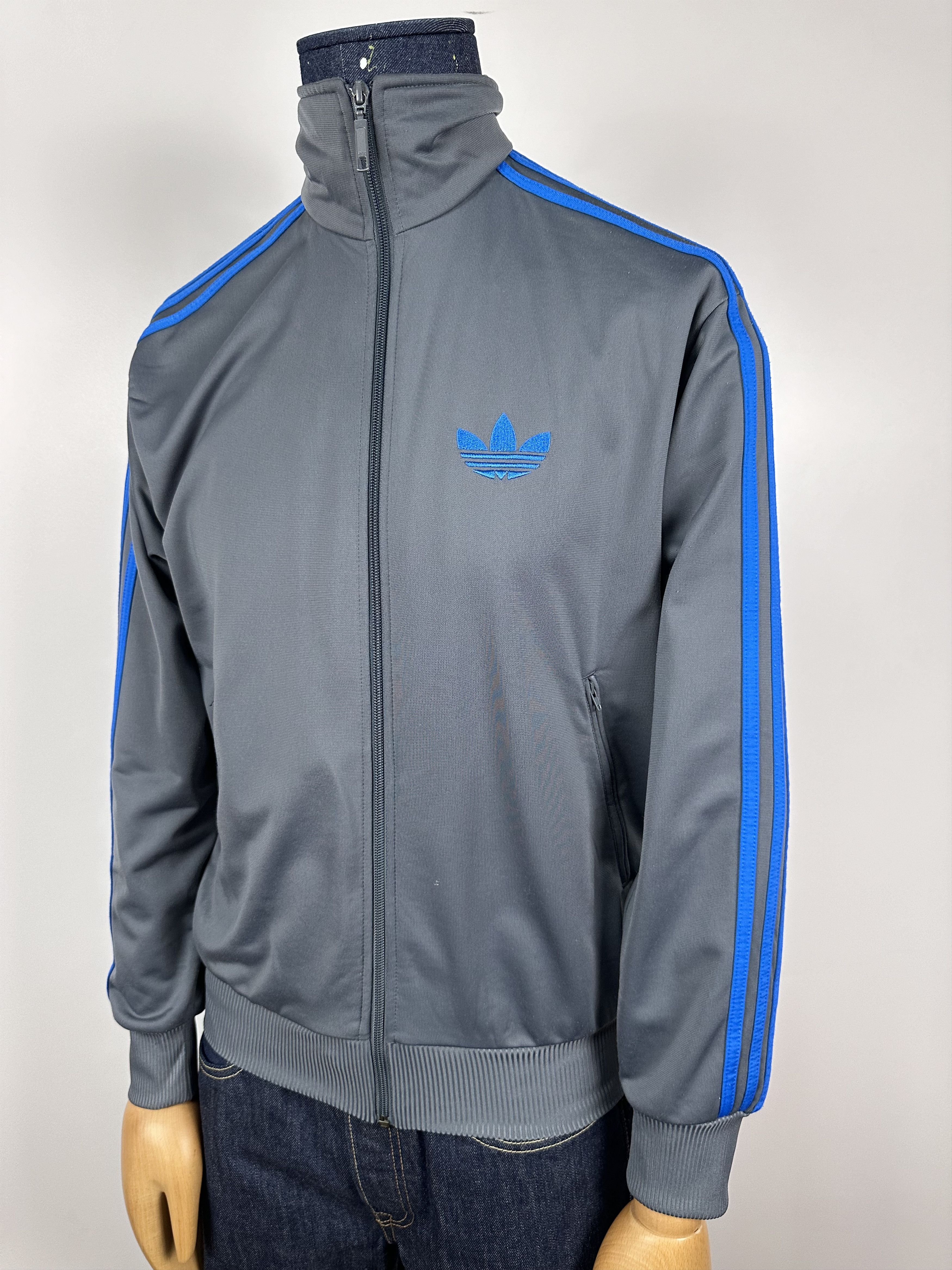 Adidas × Vintage Adidas Originals Gray Firebird Track Tracksuit Top Jacket Size US S / EU 44-46 / 1 - 1 Thumbnail