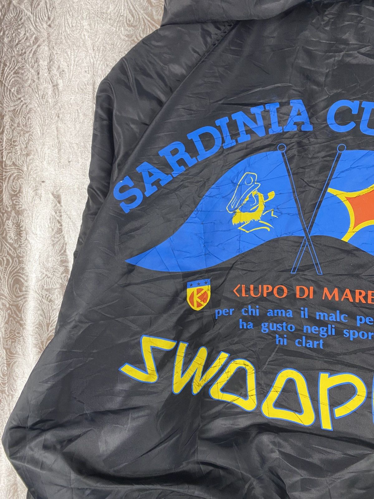 Vintage Vintage Swooplex Sardinia Cup 1935 Hooded Jacket Spell Out Size US L / EU 52-54 / 3 - 10 Thumbnail